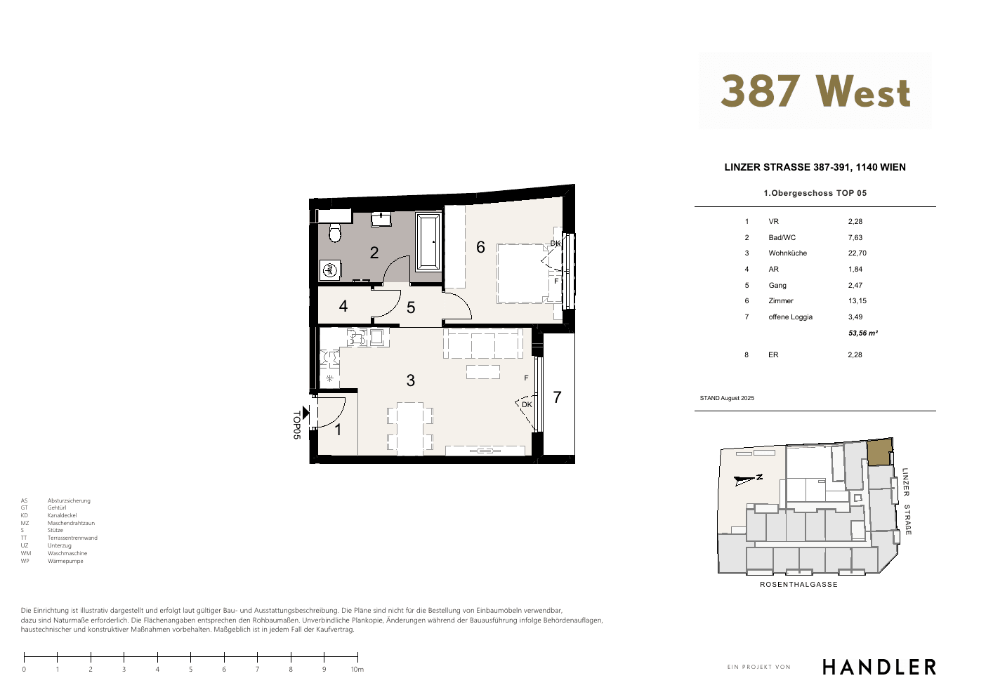 Grundriss Top 5 — 387 West — 2 Zimmer — 50,1 m² — 1st floor