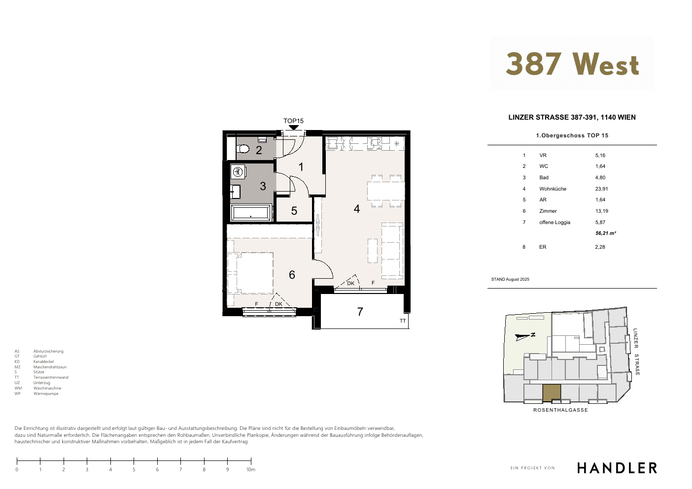 Grundriss Top 15 — 387 West — 2 Zimmer — 50,3 m² — 1st floor