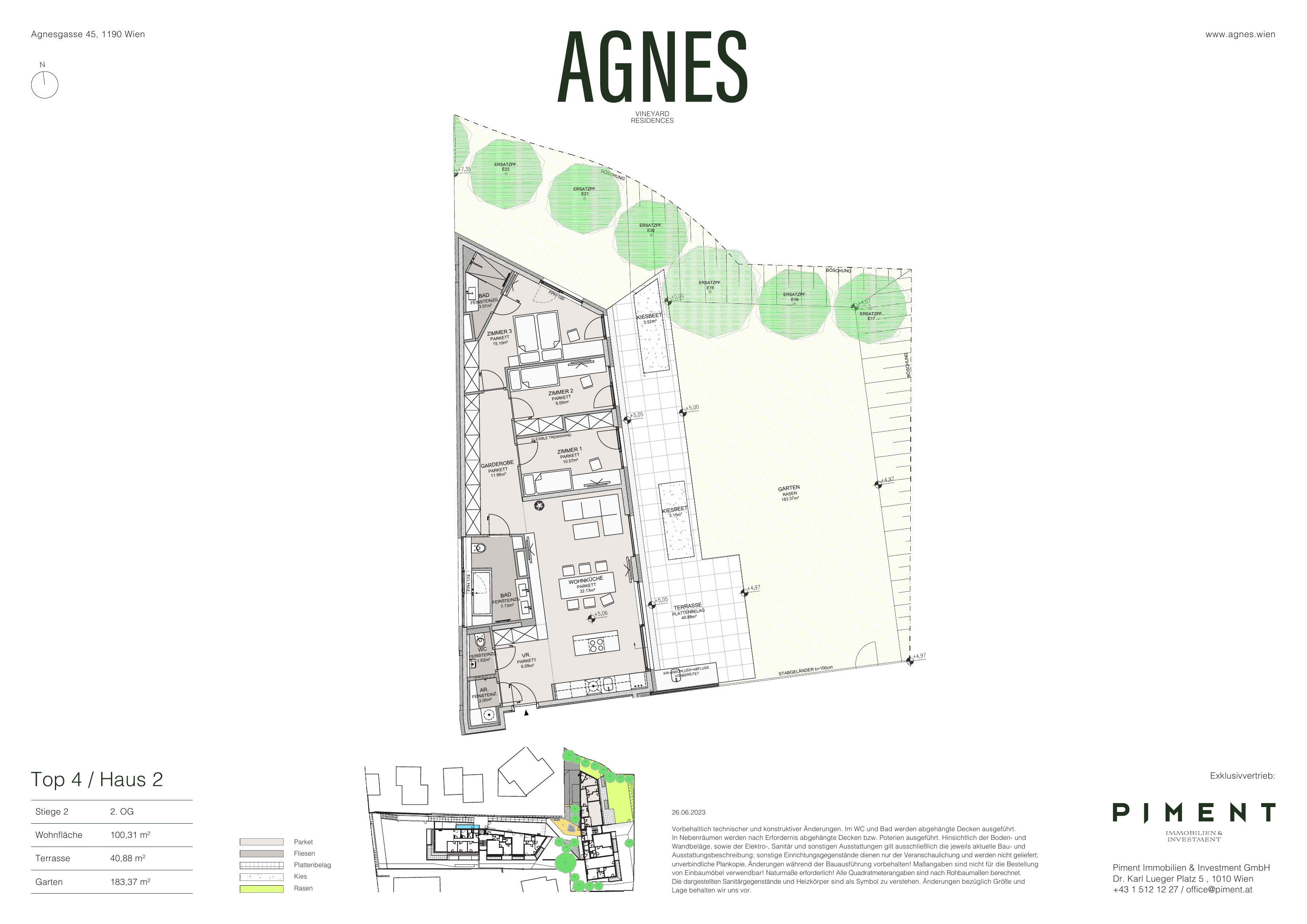 Grundriss Top 2.4 — Agnes — 4 Zimmer — 100,3 m² — 2nd floor