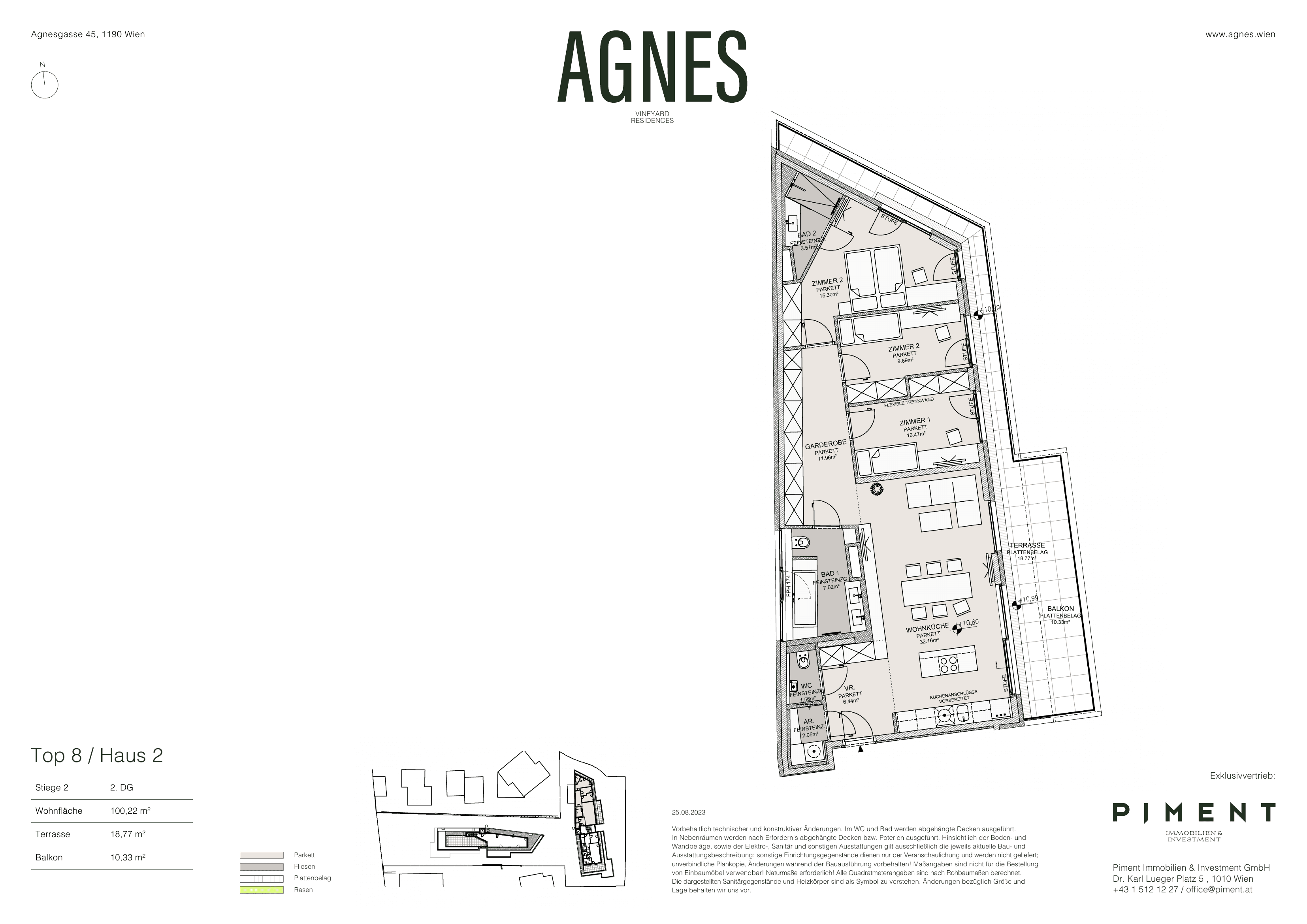 Grundriss Top 2.8 — Agnes — 4 Zimmer — 100,2 m² — 2nd attic floor