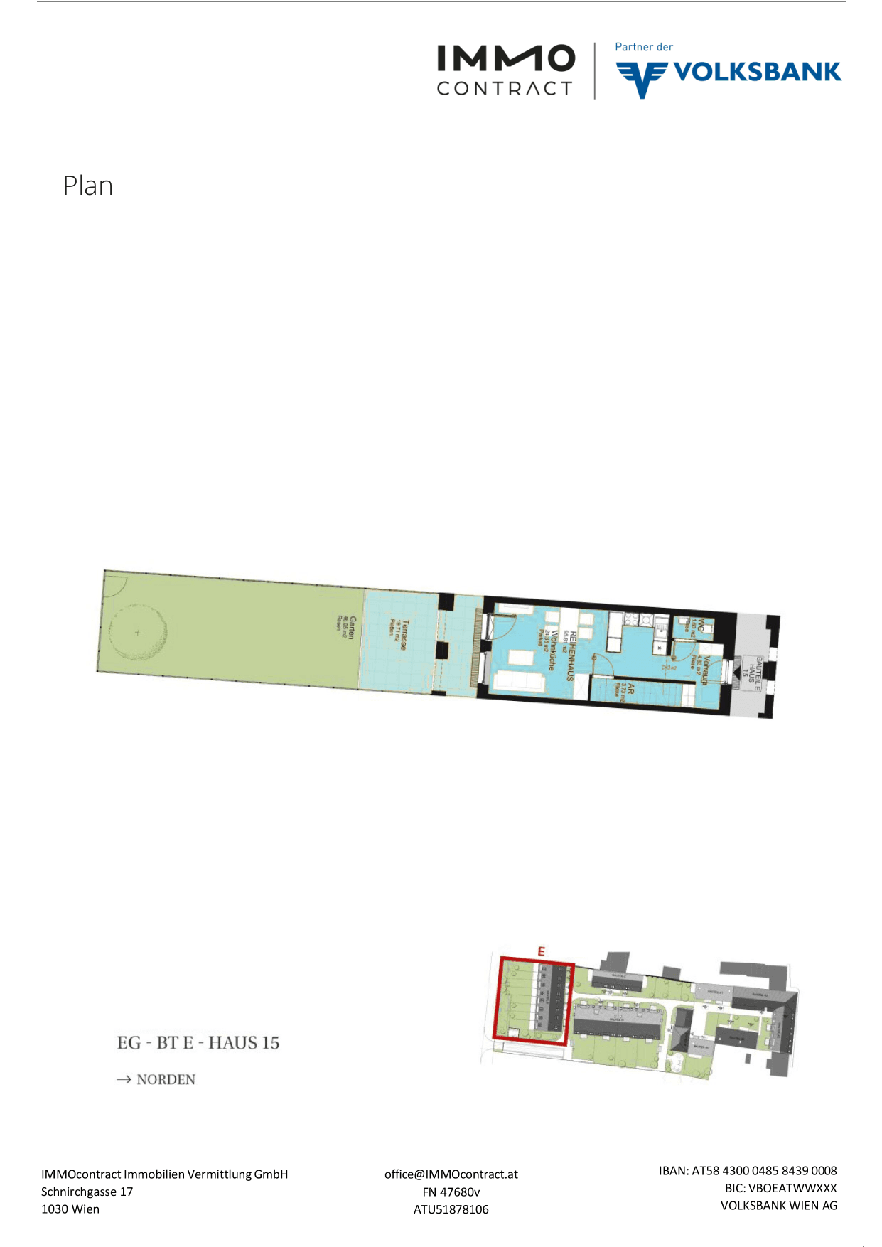 Grundriss Top 16469731 — Am Liesingbach — 4 Zimmer — 95,8 m² — Ground floor / 1st floor / 1st attic floor — Grundriss 1/3