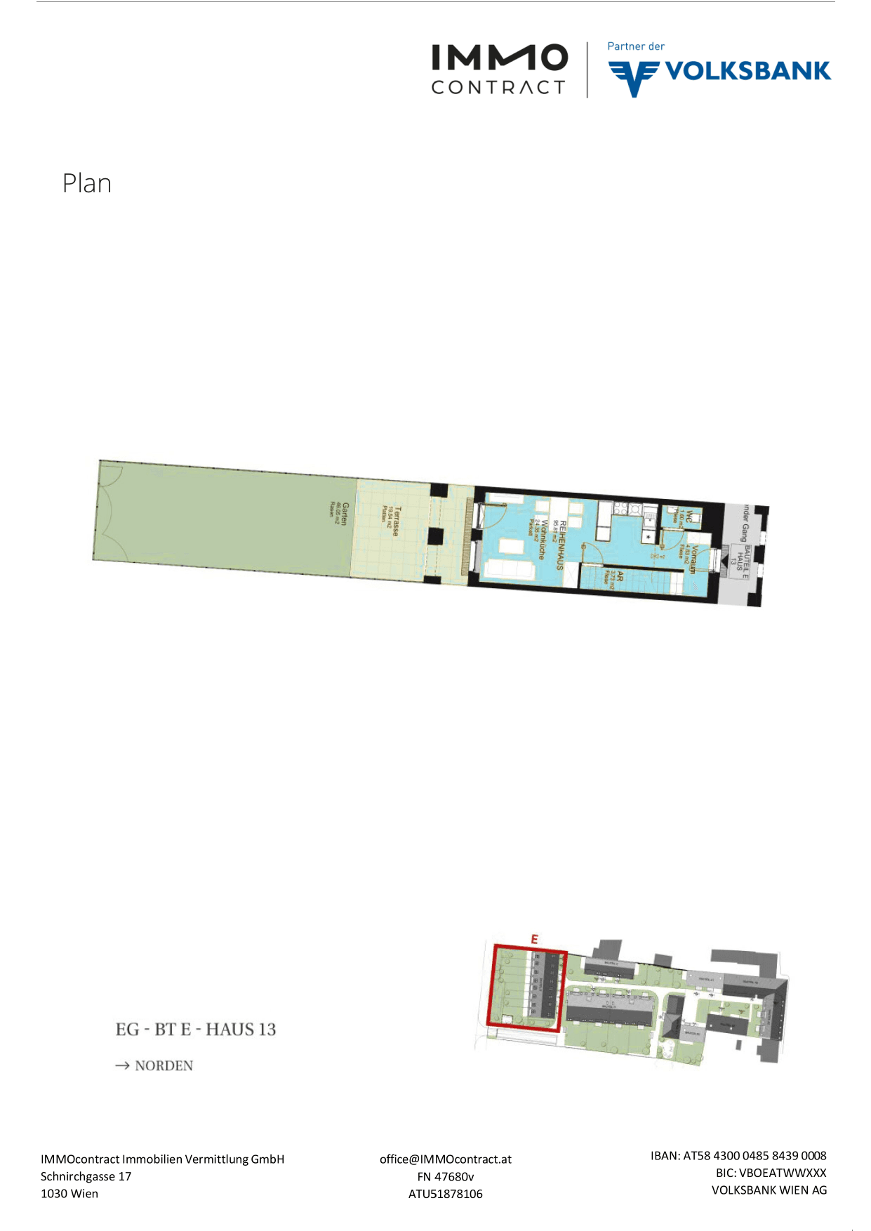 Grundriss Top 16469725 — Am Liesingbach — 4 Zimmer — 95,8 m² — Ground floor / 1st floor / 1st attic floor — Grundriss 1/3