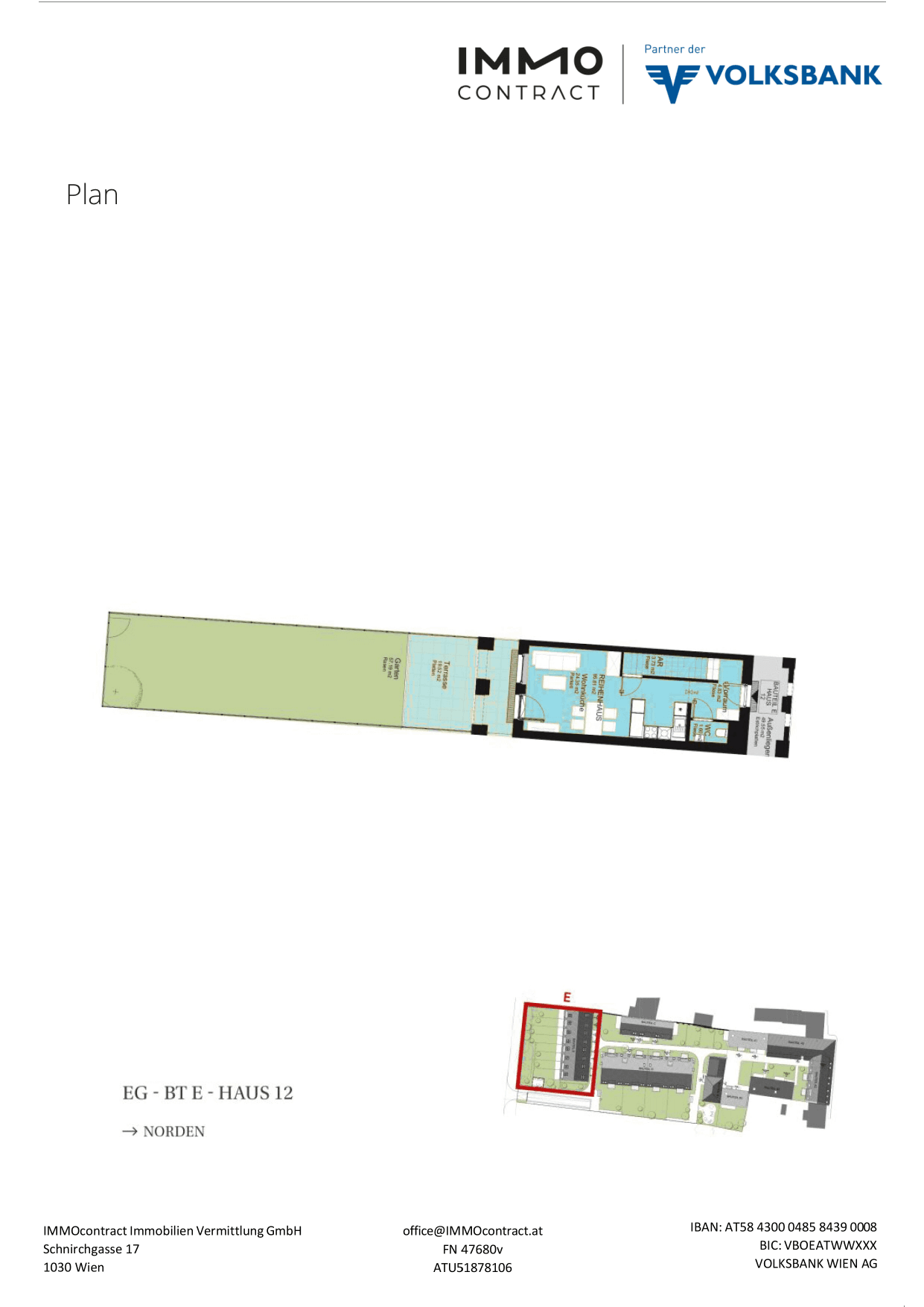 Grundriss Top 16469722 — Am Liesingbach — 4 Zimmer — 95,8 m² — Ground floor / 1st floor / 1st attic floor — Grundriss 1/2