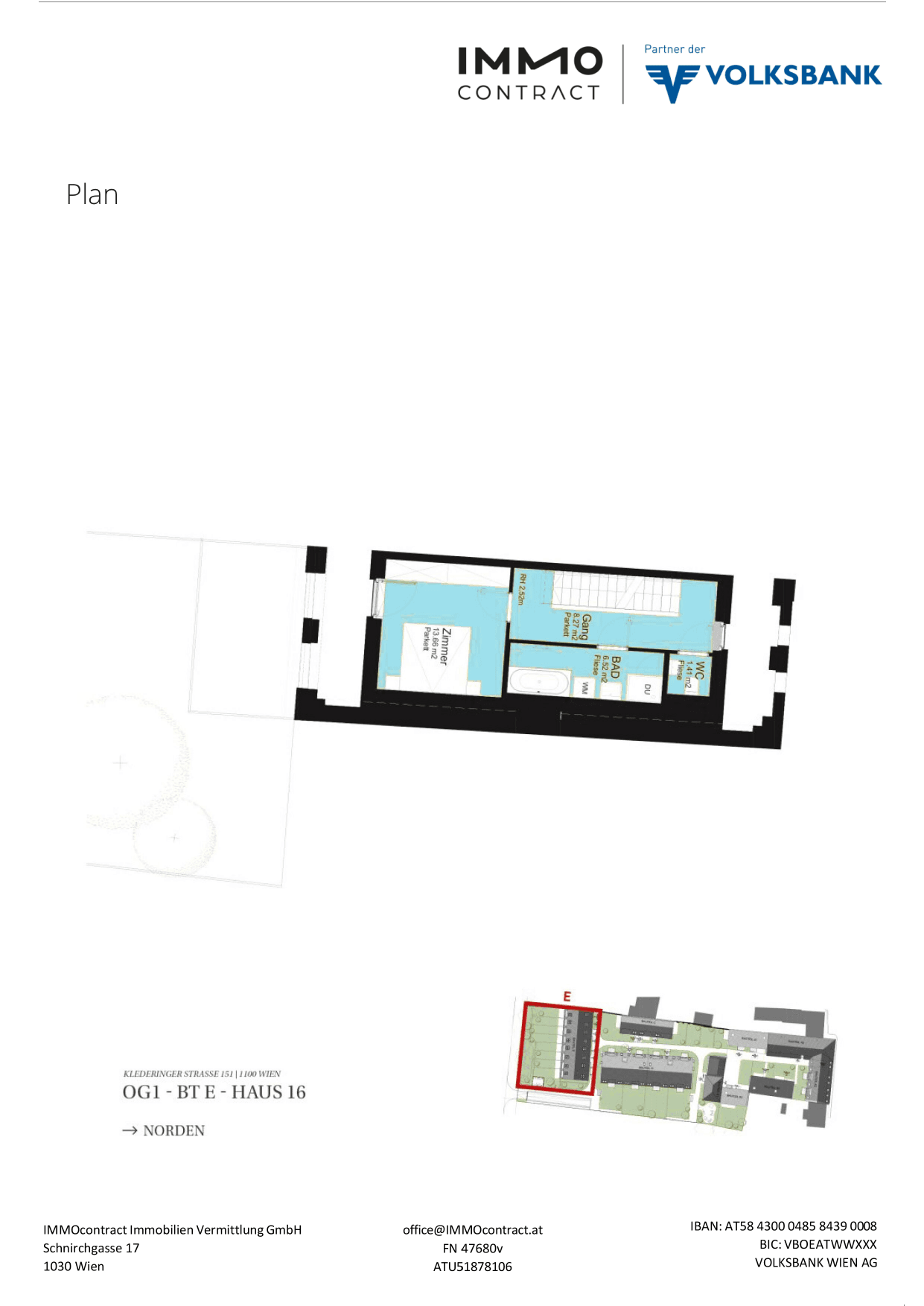 Grundriss Top 16469734 — Am Liesingbach — 4 Zimmer — 93,8 m² — Ground floor / 1st floor / 1st attic floor — Grundriss 3/3