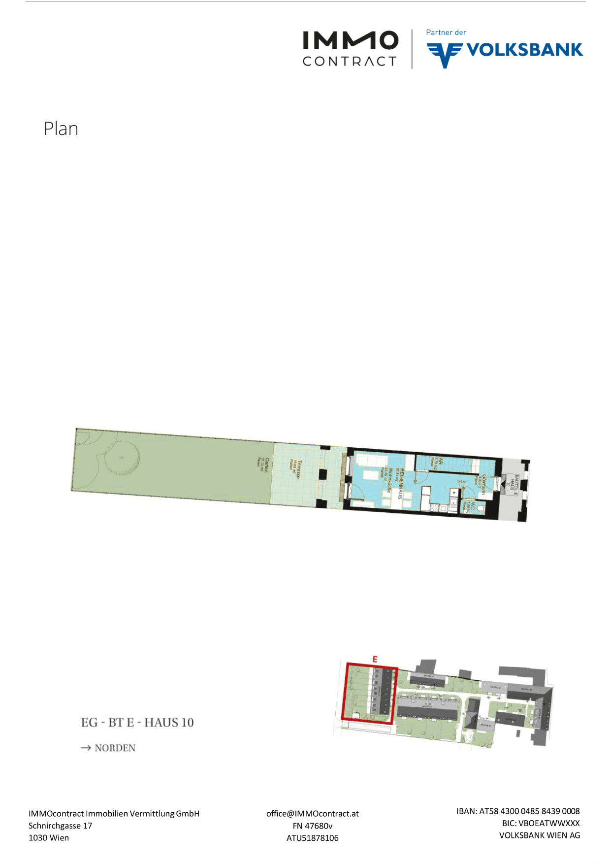 Grundriss Top 16469716 — Am Liesingbach — 4 Zimmer — 95,8 m² — Ground floor / 1st floor / 1st attic floor — Grundriss 1/3