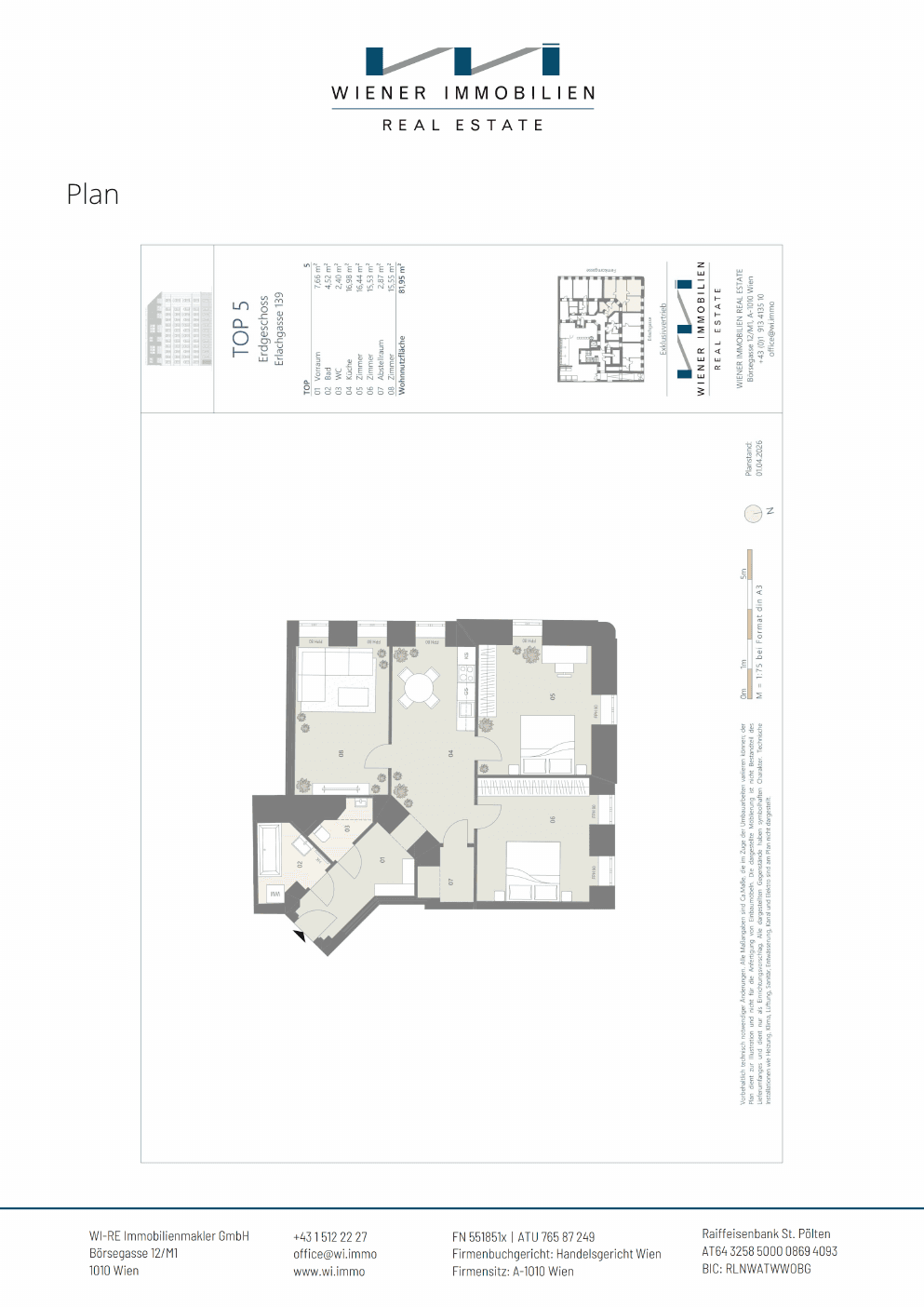 Grundriss Top 360 — Die Erle — 4 Zimmer — 82 m² — Ground floor