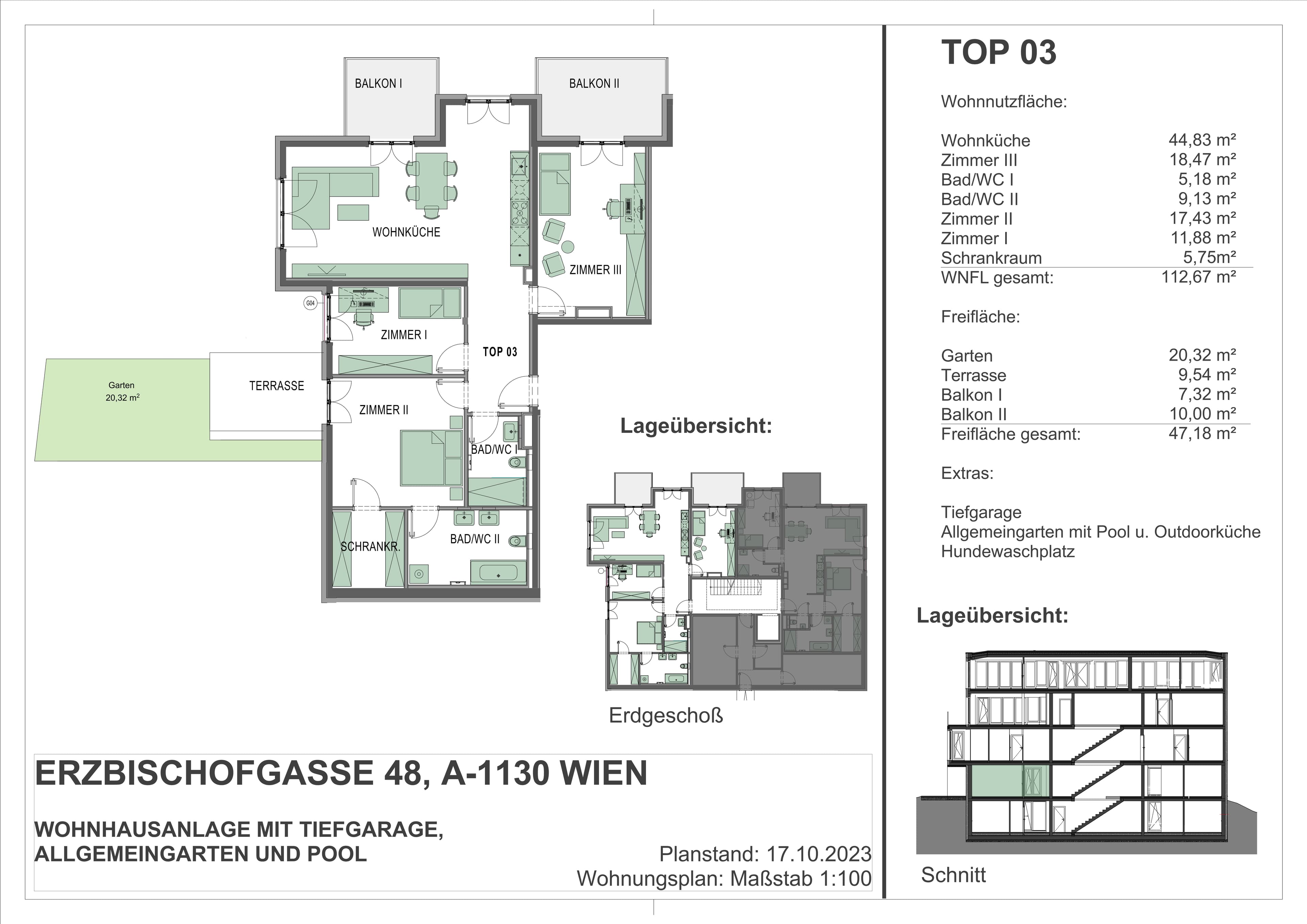 Grundriss 03 — Erzbischofgasse 48 (BeLeaf) — 4 Zimmer — 112,7 m² — Ground floor