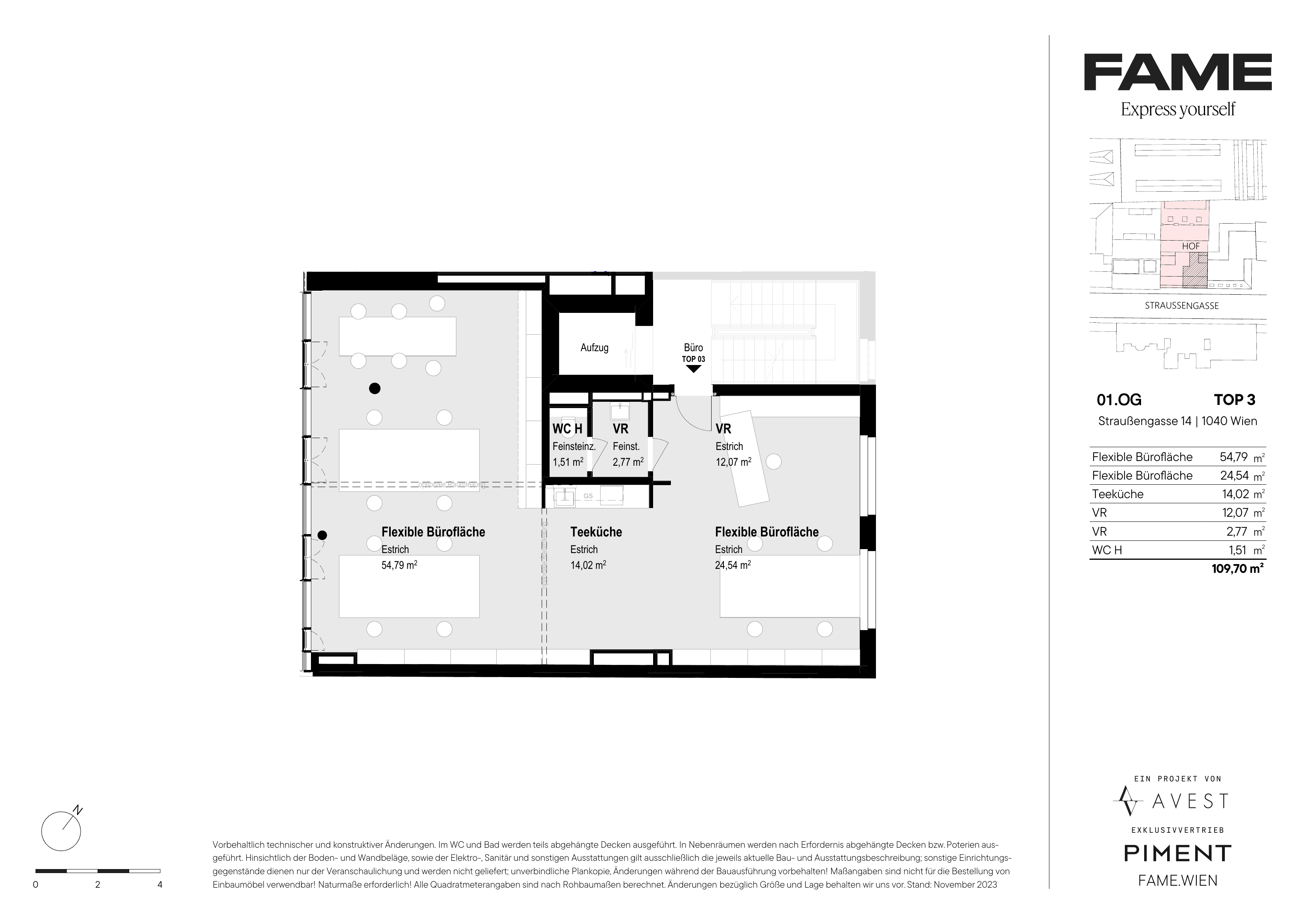 Grundriss 3 — Fame — 107,3 m² — 1st floor — Grundriss 3/3