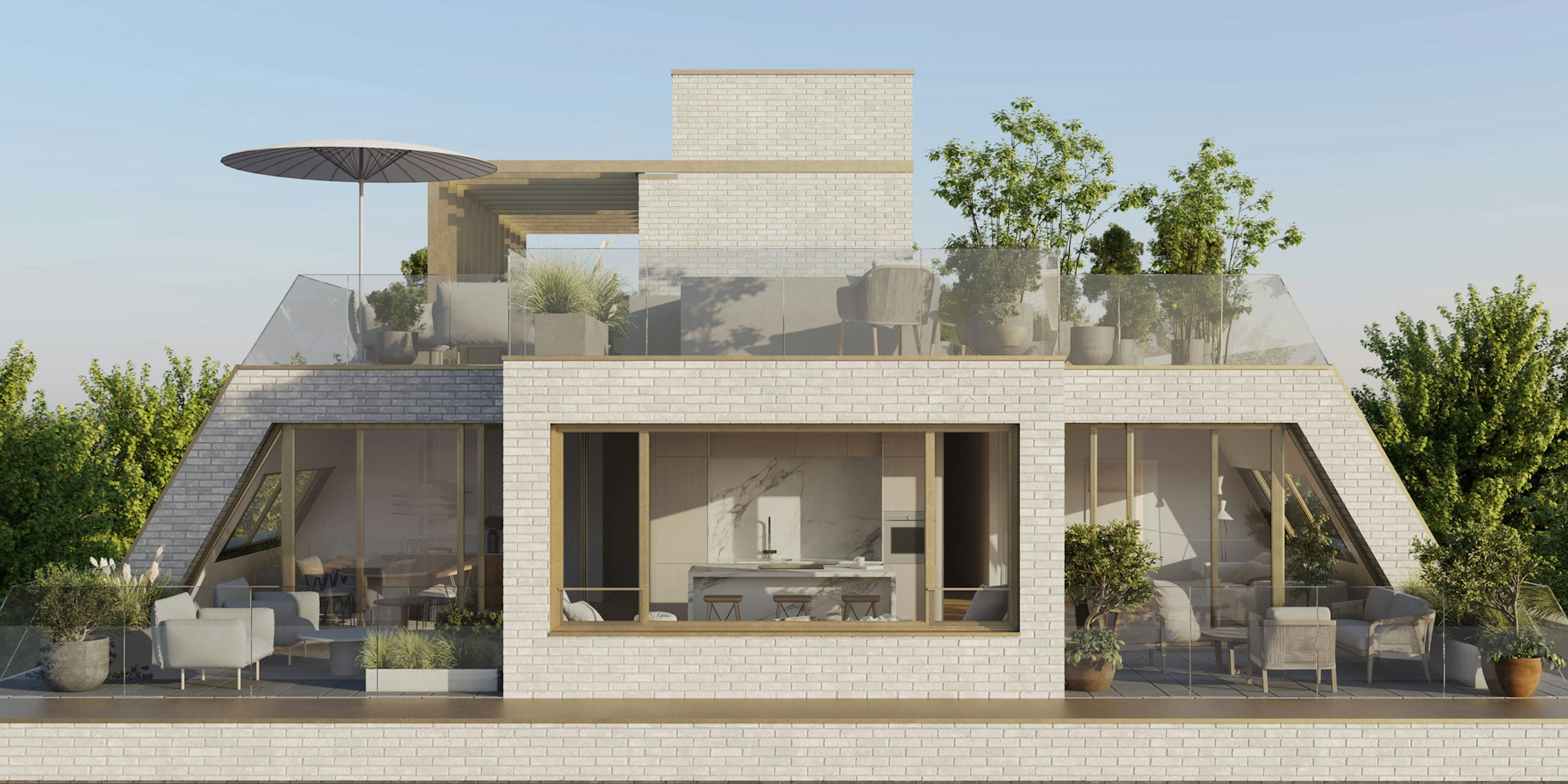 Grundriss TOP 08 — Finest — 5 Zimmer — 210,8 m² — Penthouse: Elegantes 5-Zimmer-Penthouse mit Dachterrasse und Weitblick, Crownd. Signature — Grundriss 1/11