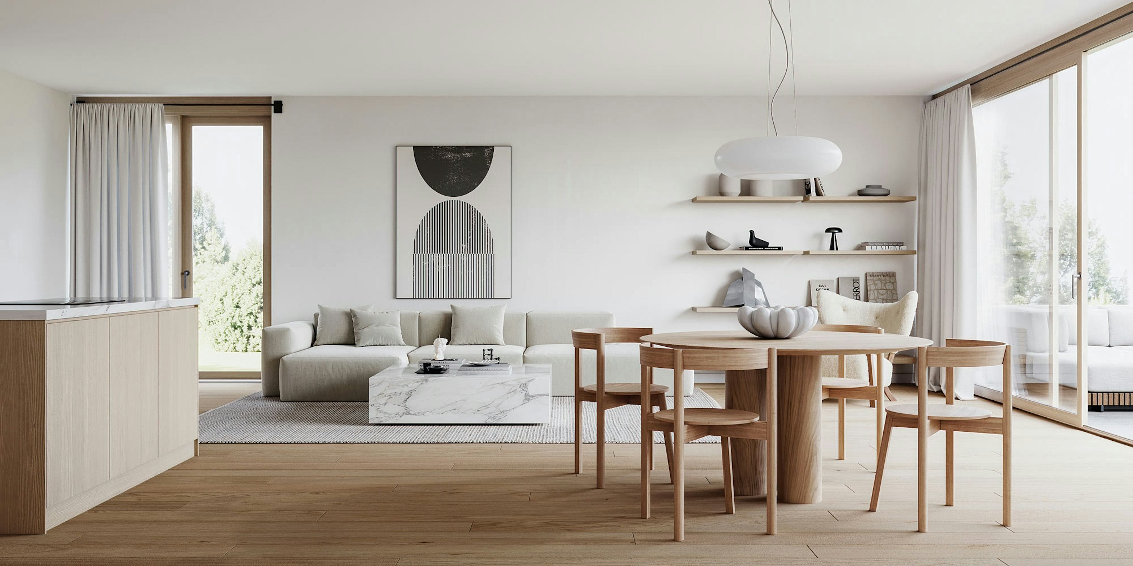 Grundriss TOP 03 — Finest — 4 Zimmer — 104,5 m² — Modern Apartment: Familienapartment mit elegantem Wohnflair und Grünblick — Grundriss 3/4