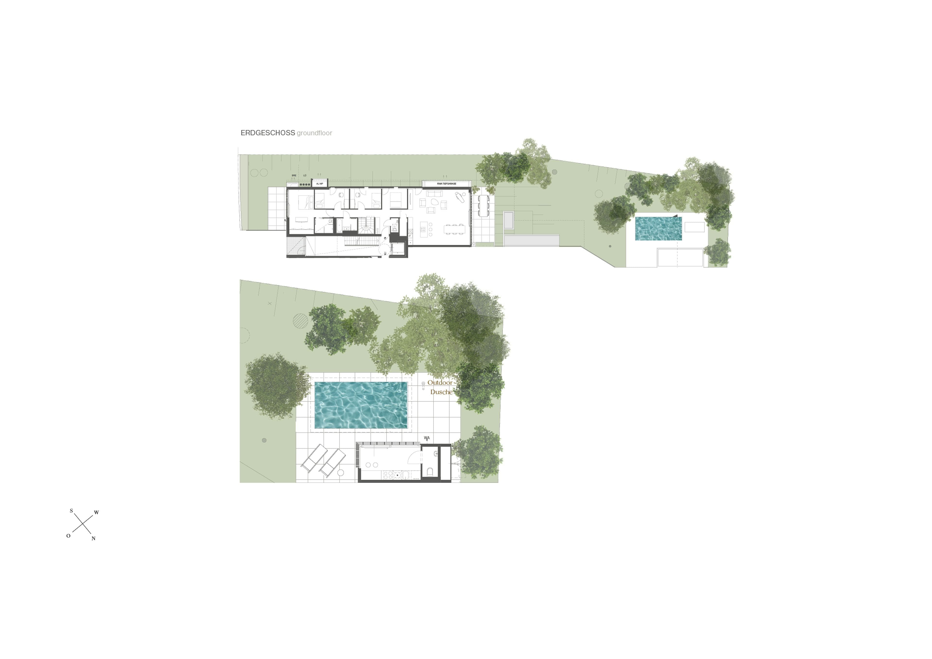 Grundriss TOP 01 — Finest — 5 Zimmer — 252,8 m² — Garden Apartment: Elegantes Apartment mit drei Terrassen und großzügigem Garten, Crownd. Signature, Virtuelle Tour — Grundriss 6/6