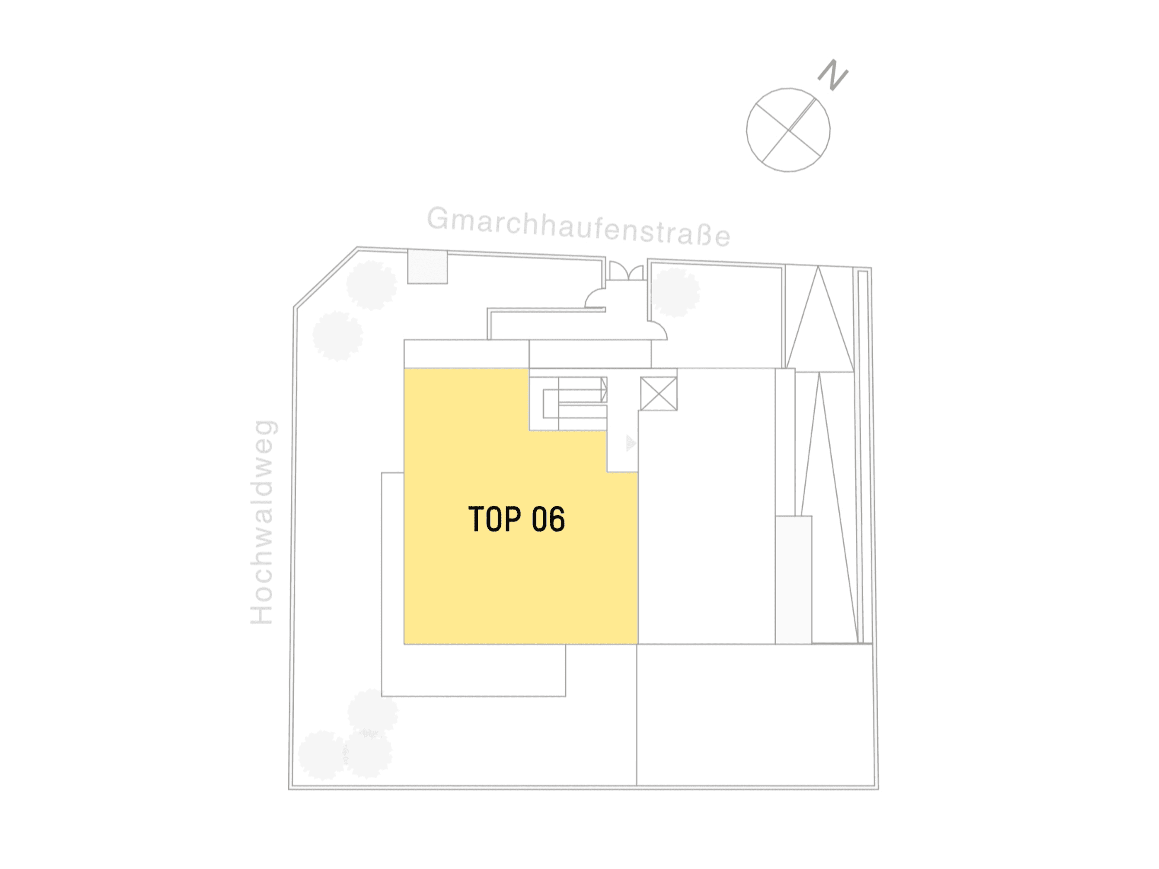 Grundriss Top 6 — Gmarchhaufenstraße 6 — 3 Zimmer — 95,2 m² — 1st attic floor — Grundriss 2/2