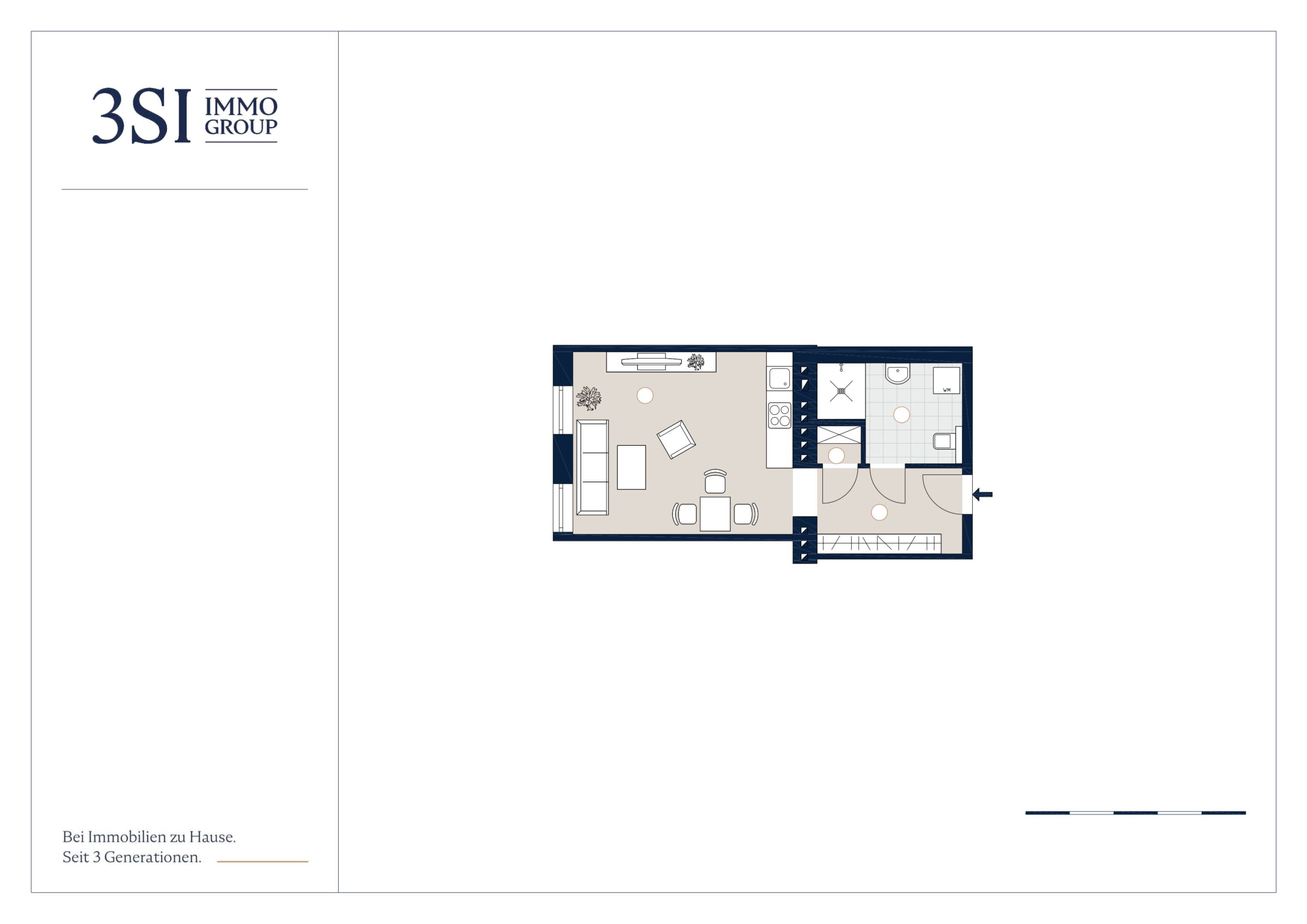 Grundriss Top 46 — Hardtmuthgasse 112 — 1 Zimmer — 34,4 m² — 4th floor