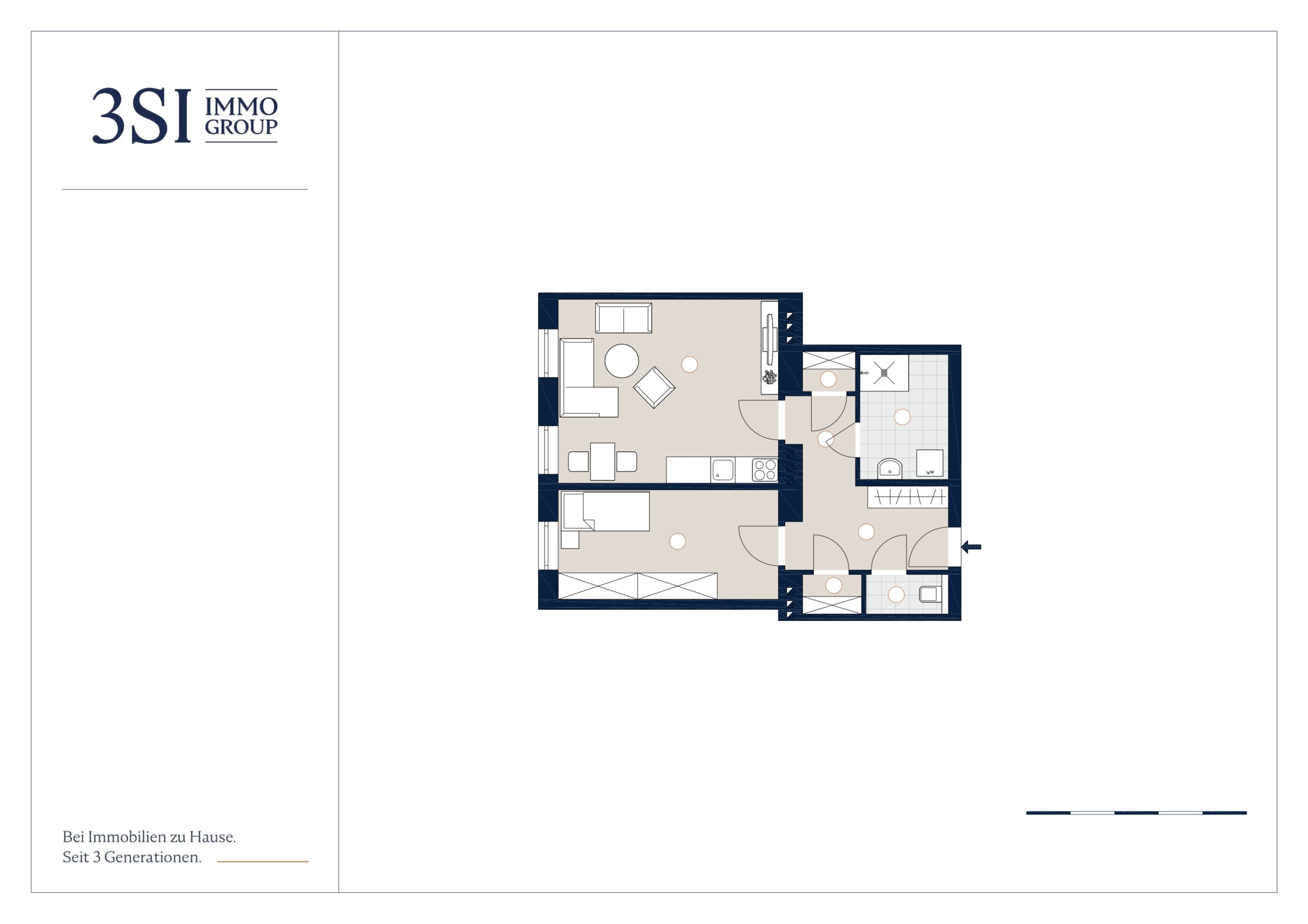 Grundriss Top 25 — Hardtmuthgasse 112 — 2 Zimmer — 51,3 m² — 2nd floor