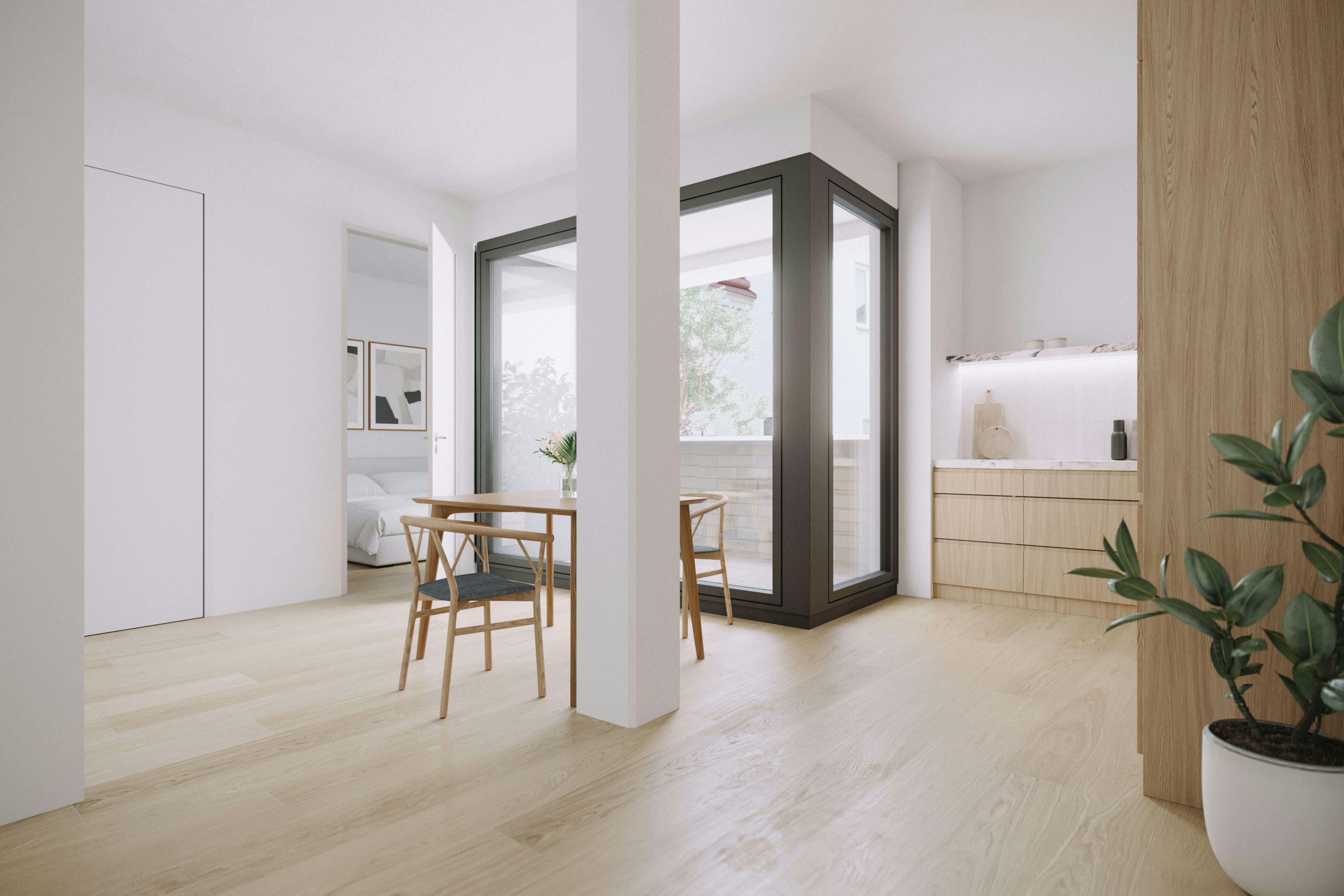 Grundriss TOP 2.6 — Hay Joe — 2 Zimmer — 41,3 m² — TOWNHOUSE: Gemütliches Apartment für Singles und Pärchen — Grundriss 1/5