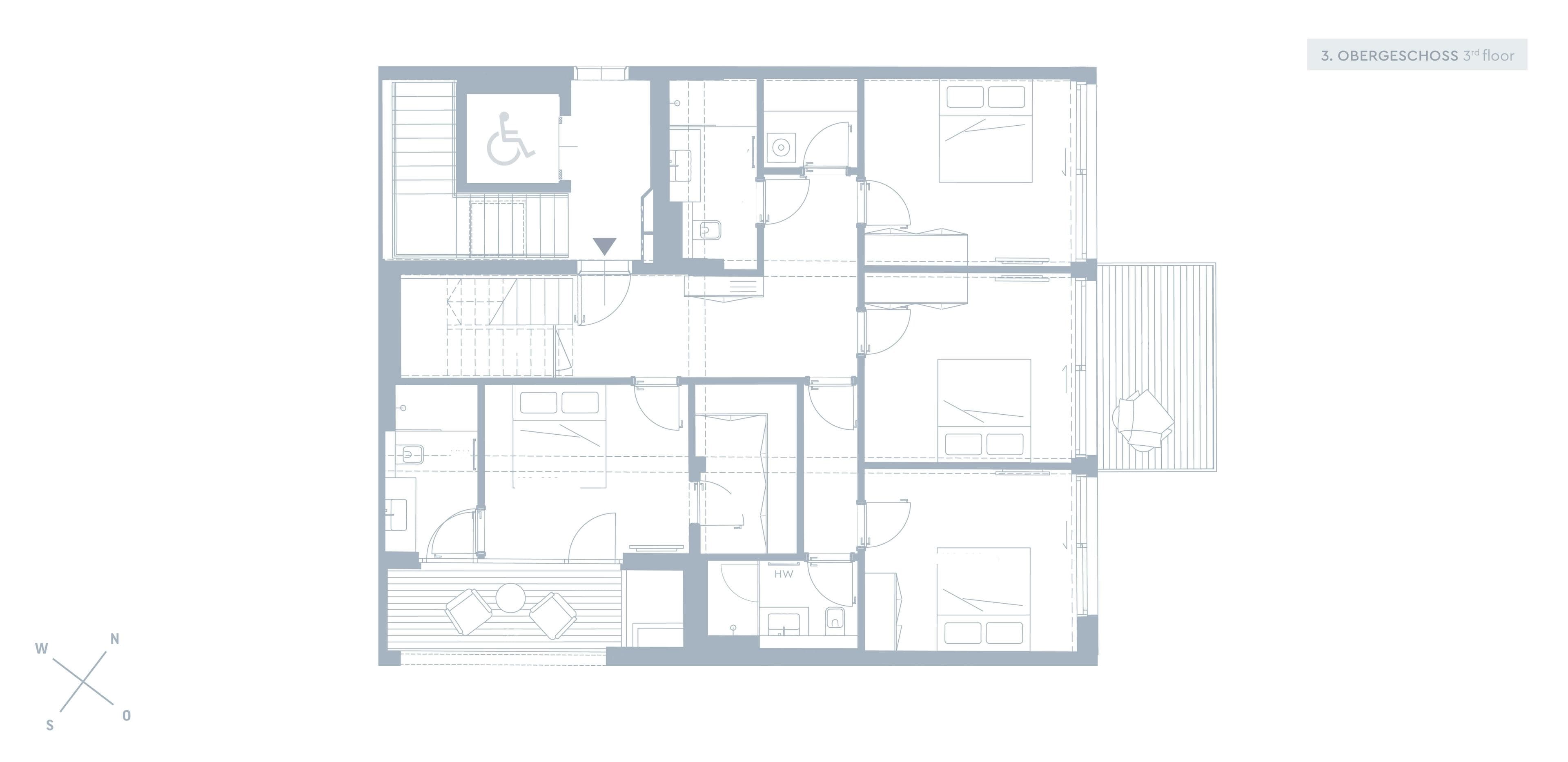 Grundriss TOP 2.8 — Hay Joe — 6 Zimmer — 186,9 m² — PENTHOUSE: Erstklassige Architektur - Privates Pooldeck in Innenstadtnähe, Crownd. Signature, Virtuelle Tour — Grundriss 9/10