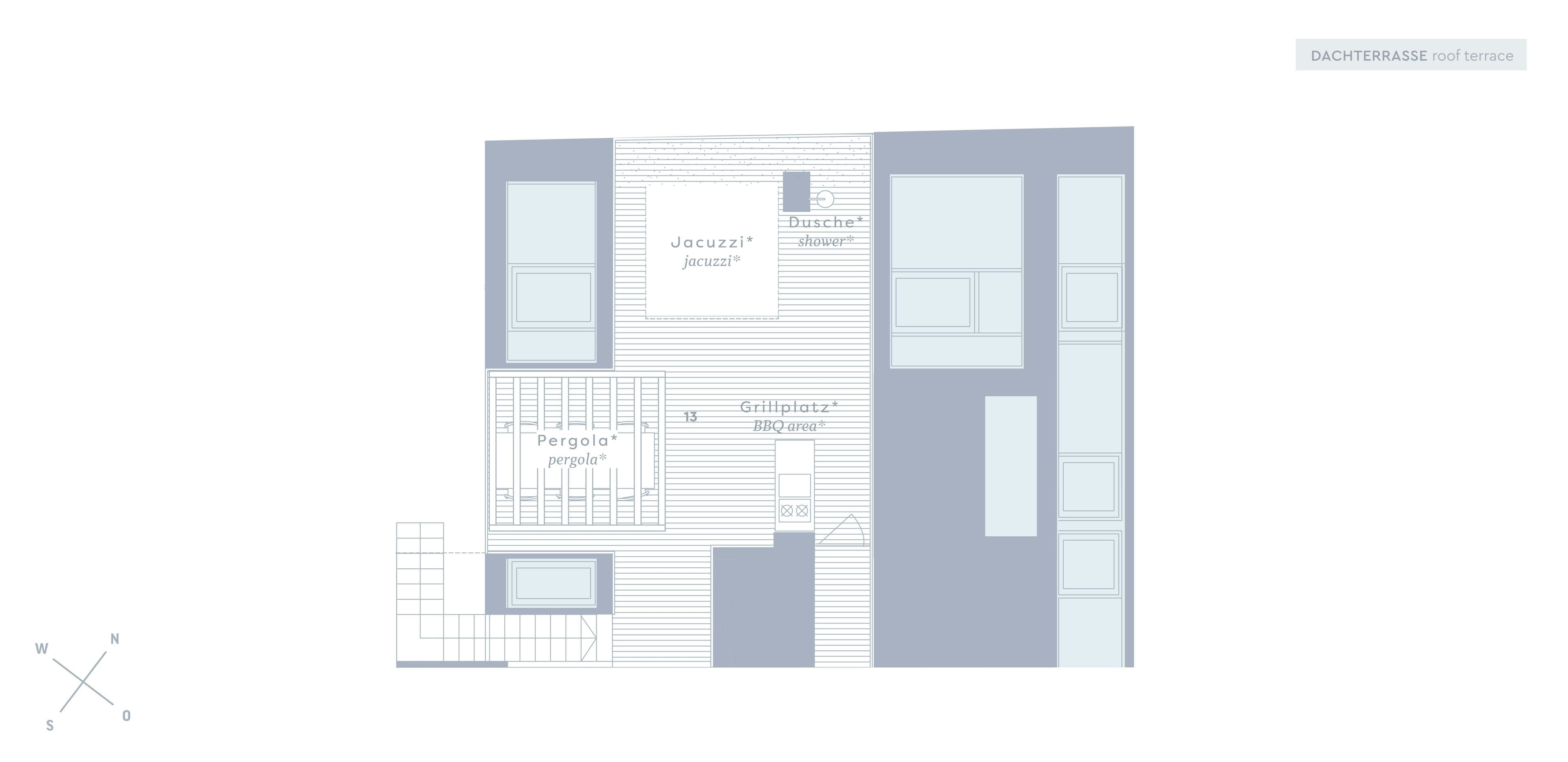 Grundriss TOP 1.8 — Hay Joe — 4 Zimmer — 129,9 m² — ART NOUVEAU HOUSE: Altbau Chic auf zwei Etagen über den Dächern Wiens, Crownd. Signature, Virtuelle Tour — Grundriss 8/8