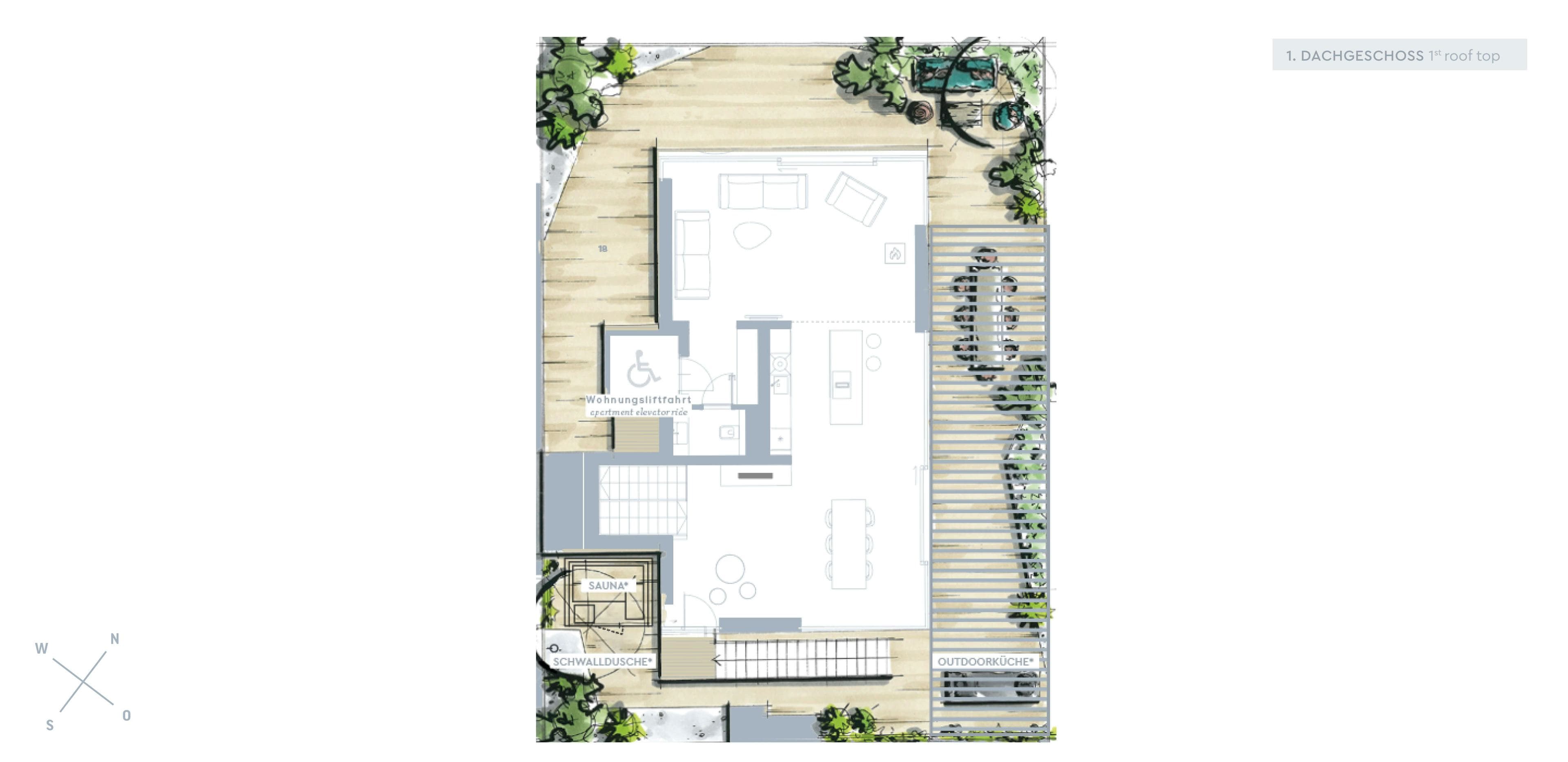 Grundriss TOP 2.8 — Hay Joe — 6 Zimmer — 186,9 m² — PENTHOUSE: Erstklassige Architektur - Privates Pooldeck in Innenstadtnähe, Crownd. Signature, Virtuelle Tour — Grundriss 10/10
