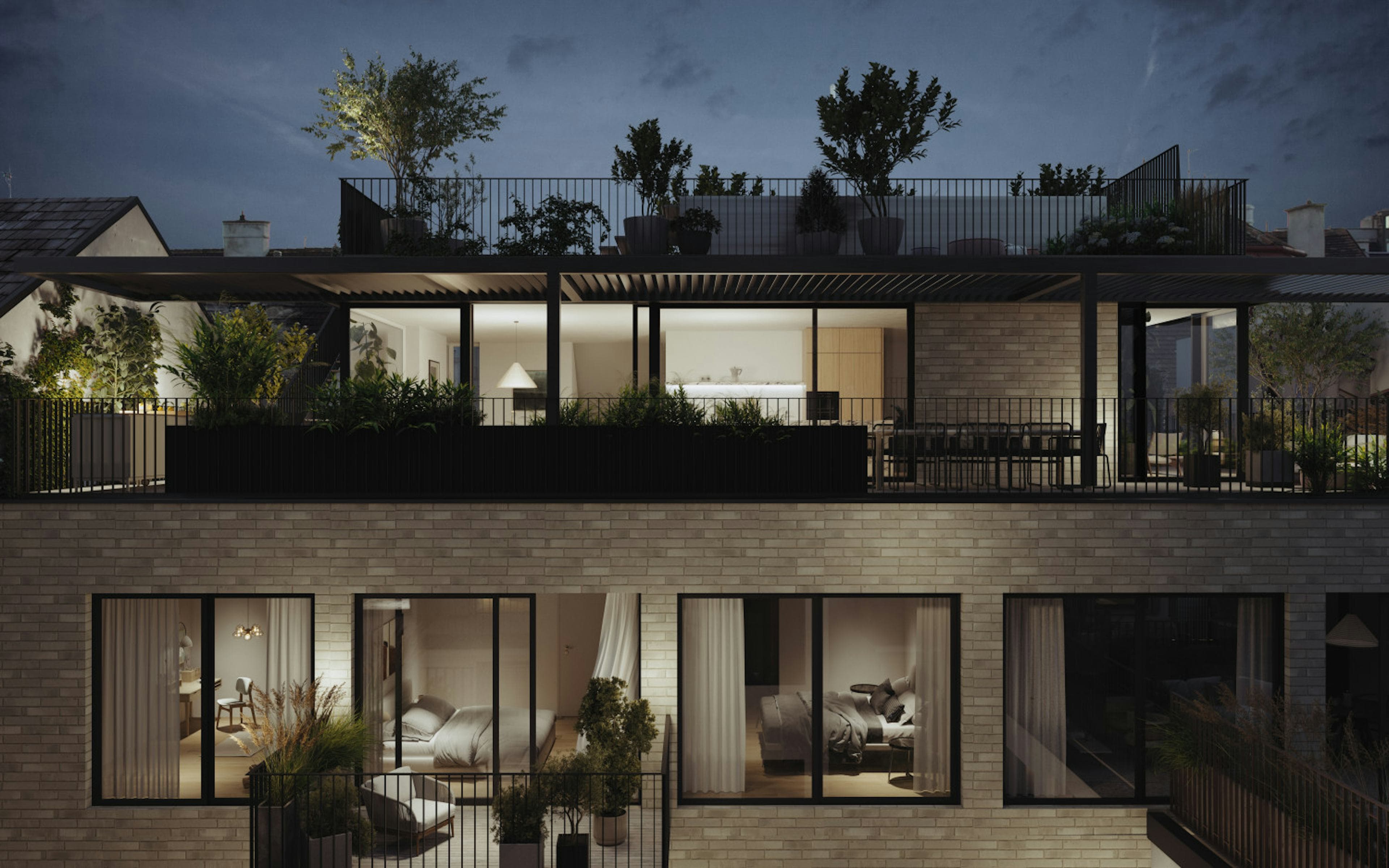 Grundriss TOP 2.8 — Hay Joe — 6 Zimmer — 186,9 m² — PENTHOUSE: Erstklassige Architektur - Privates Pooldeck in Innenstadtnähe, Crownd. Signature, Virtuelle Tour — Grundriss 7/10