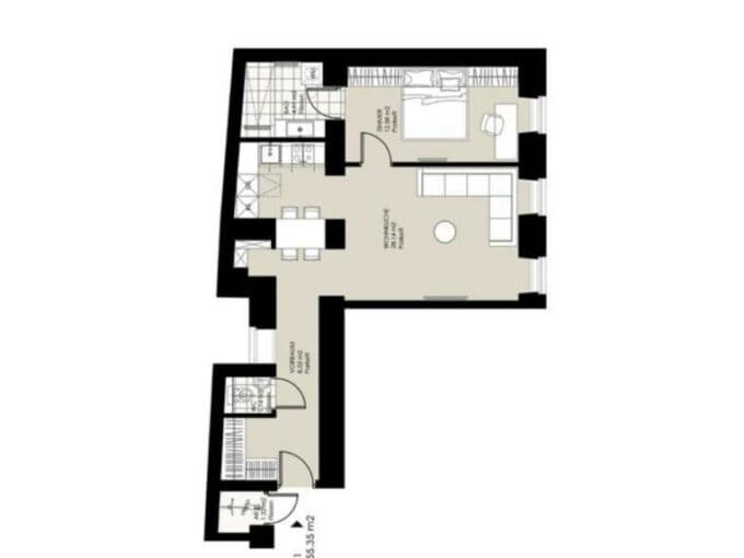 Grundriss ANLEGER AUFGEPASST: EXKLUSIVE GARTENWOHNUNG IN HIETZING MIT SALZWASSER-POOL UND SAUNA — Jardin Hermes — 3 Zimmer — 105 m² — Design & Nachhaltigkeit in vollendeter Harmonie In Wien-Hietzing wurde im Oktober 2025 ein Wohnprojekt…, ANLEGER AUFGEPASST, SALZWASSER-POOL UND SAUNA