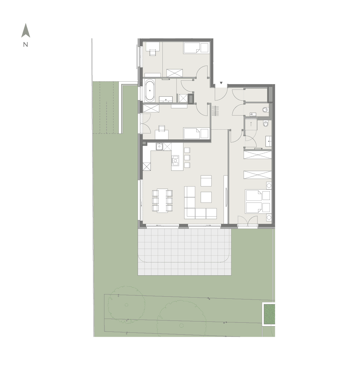Grundriss Top 6 — Twin Estates — 4 Zimmer — 110 m² — 1st floor