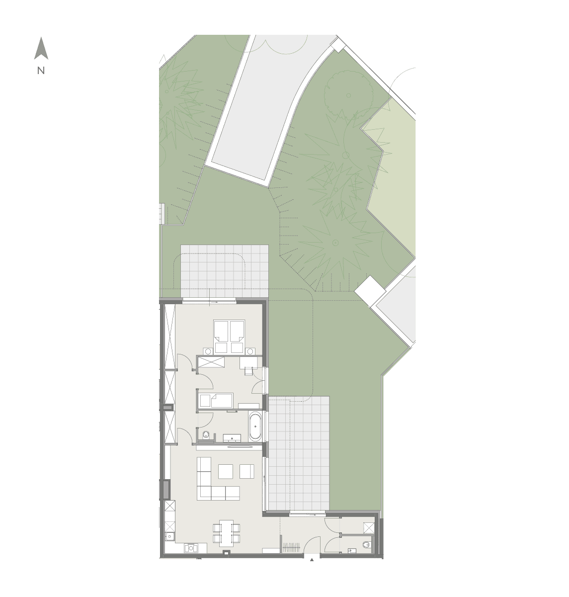 Grundriss Top 3 — Twin Estates — 3 Zimmer — 88 m² — Ground floor