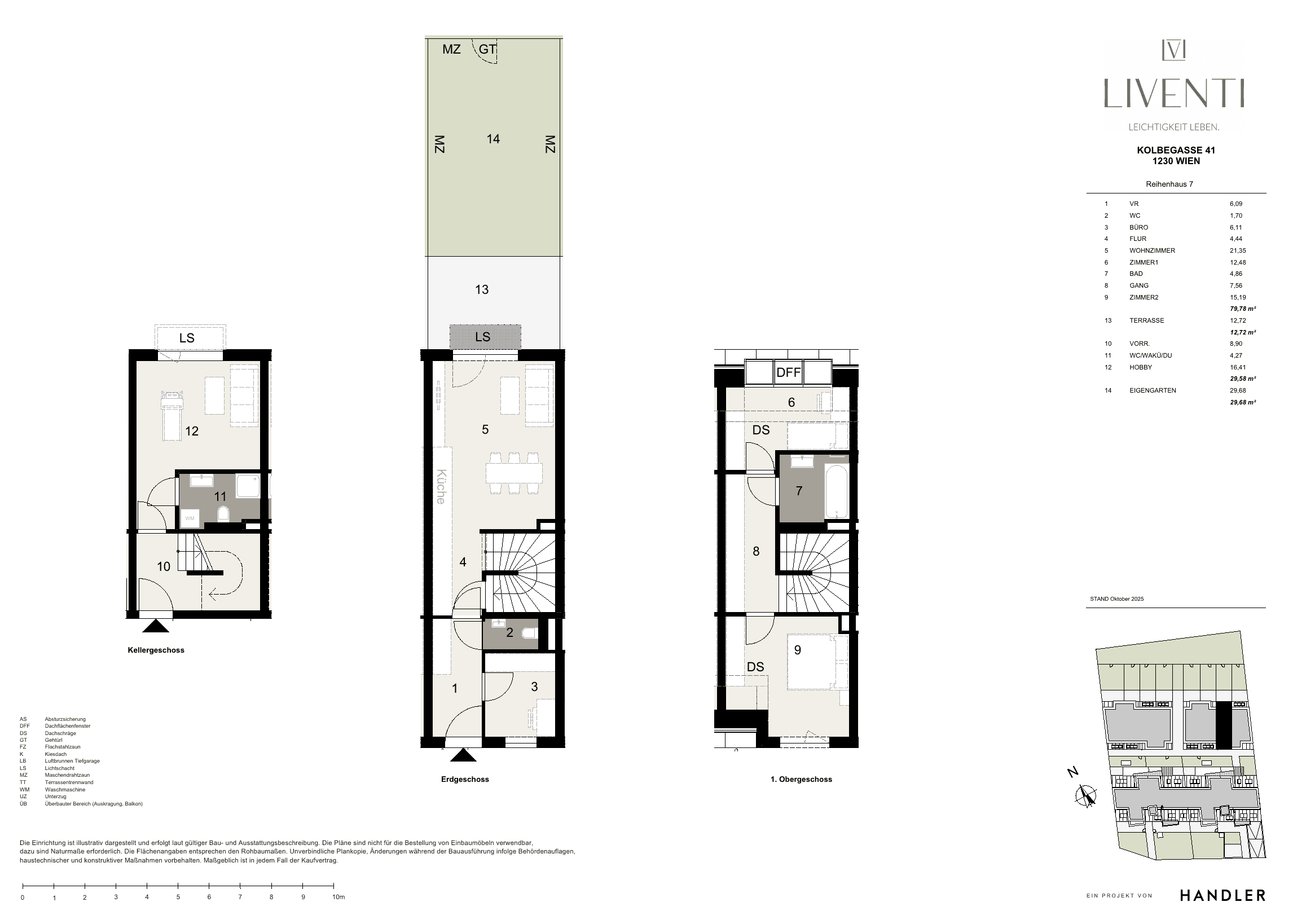 Grundriss Haus 7 — Liventi — 4.5 Zimmer — 109,4 m² — Basement / 1st floor