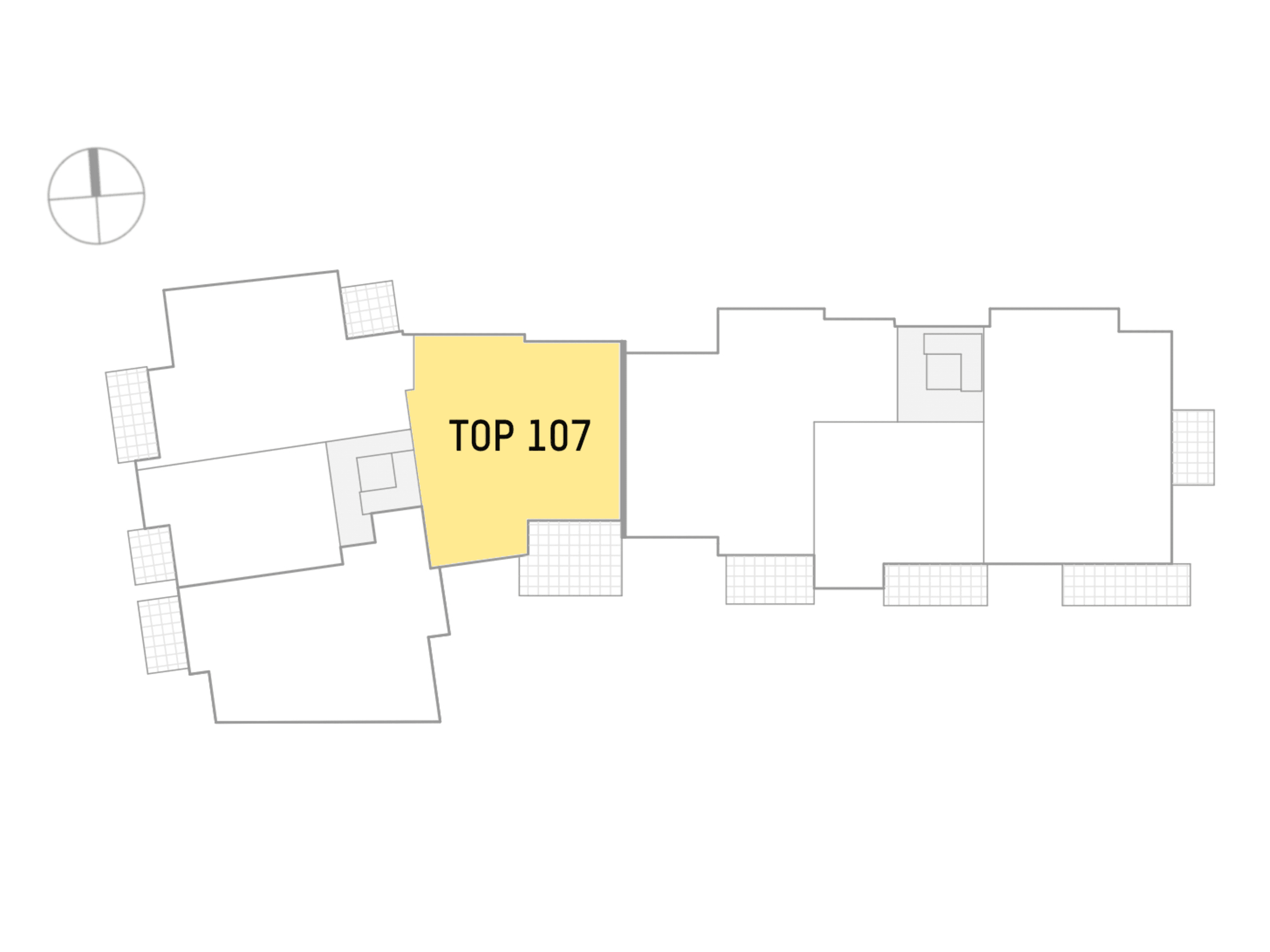 Grundriss Top 1.07 — Lobaugasse 25 — 4 Zimmer — 122,1 m² — 1st floor — Hofseitig