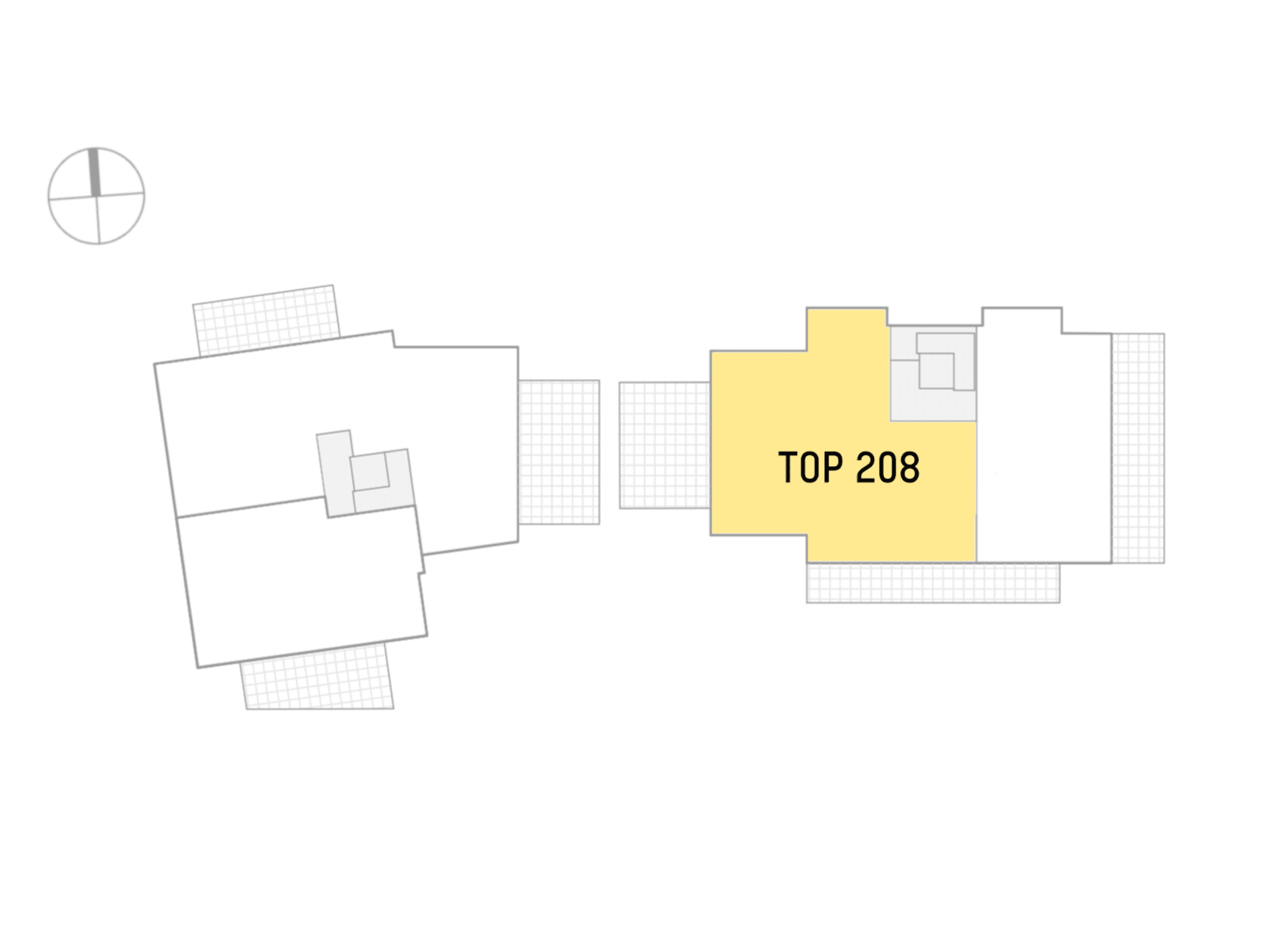 Grundriss Top 2.08 — Lobaugasse 25 — 5 Zimmer — 150,5 m² — 2nd floor — mit großer Dachterrasse