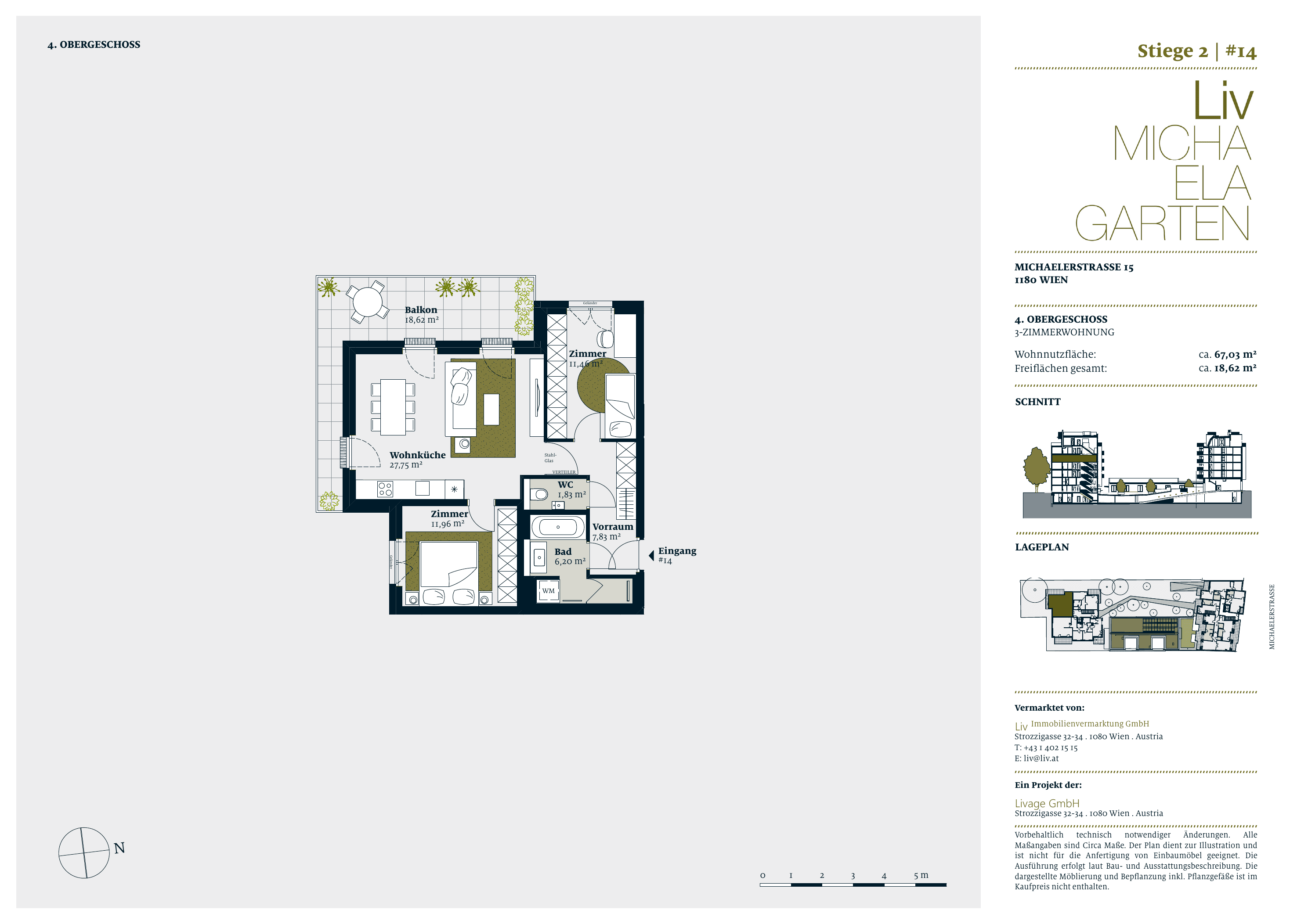 Grundriss stiege-2-top-14 — Liv MICHA ELA GARTEN — 3 Zimmer — 67 m² — 4th floor