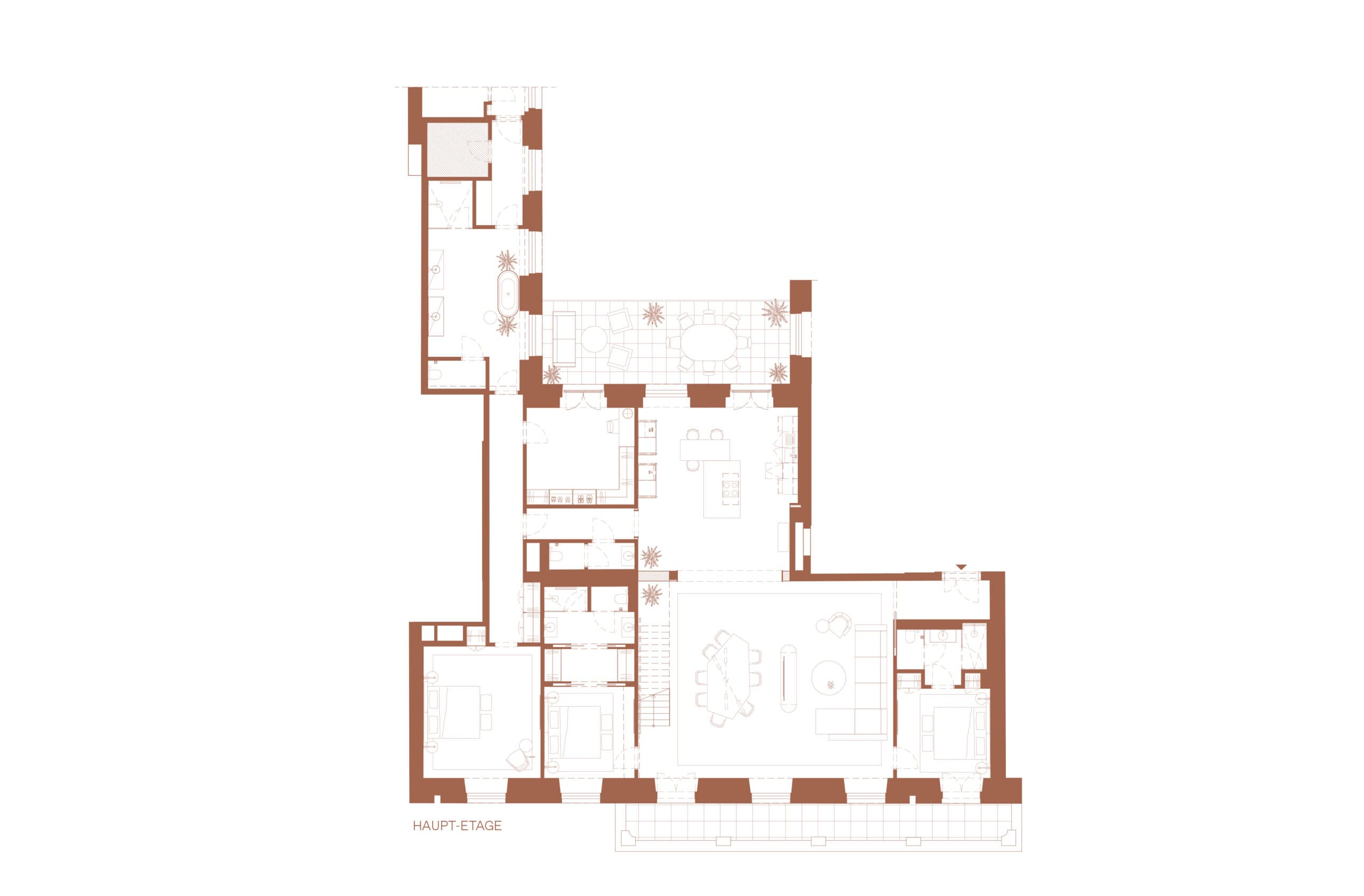 Grundriss Top 5018 Golden Dahlia — Palais Parkring 14 — 5 Zimmer — 403 m² — Mezzanine / 2nd floor — Stadtpark, Ringstraße — Grundriss 1/4