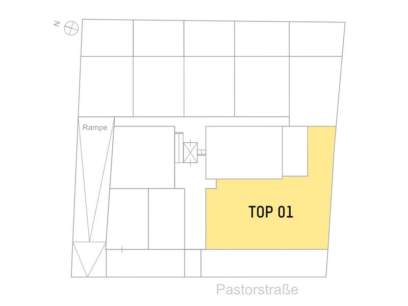 Grundriss Top 1 — Pastorstraße 19A — 5 Zimmer — 171,3 m² — Ground floor — Grundriss 2/2