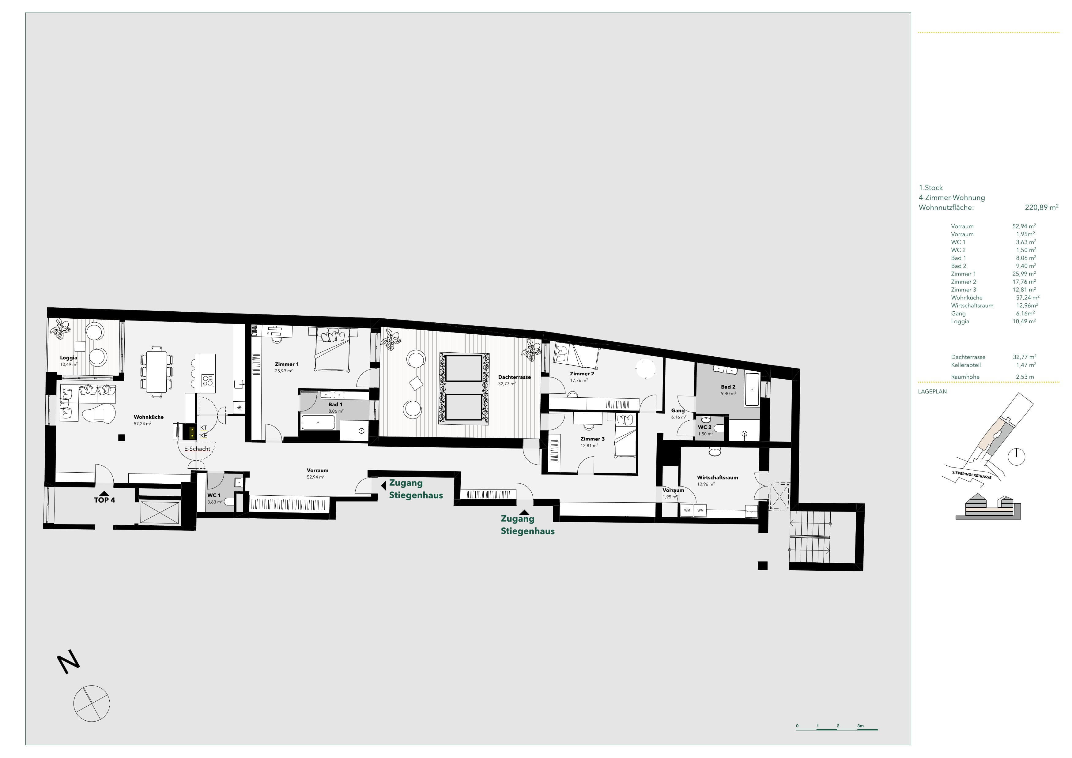Grundriss Top 4 — Aurora Terra — 4 Zimmer — 220,9 m²