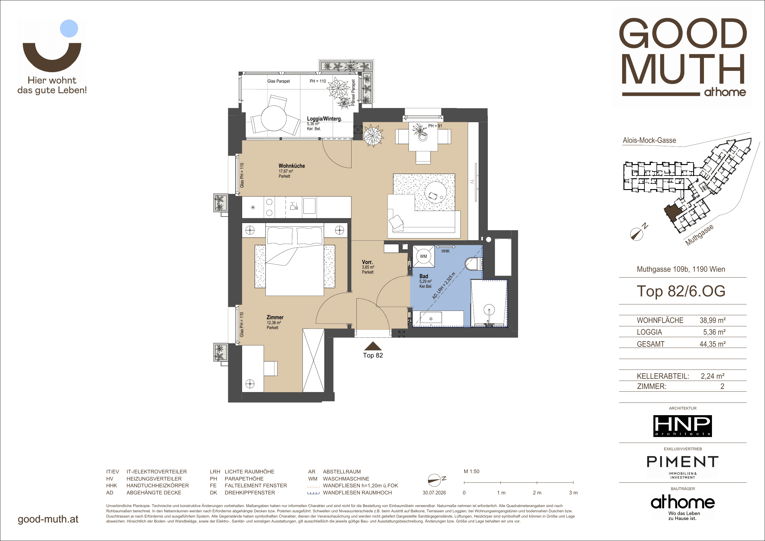 Floorplan Top 15586864 — GOOD MUTH — 2 Rooms — 39 m² — 6. OG