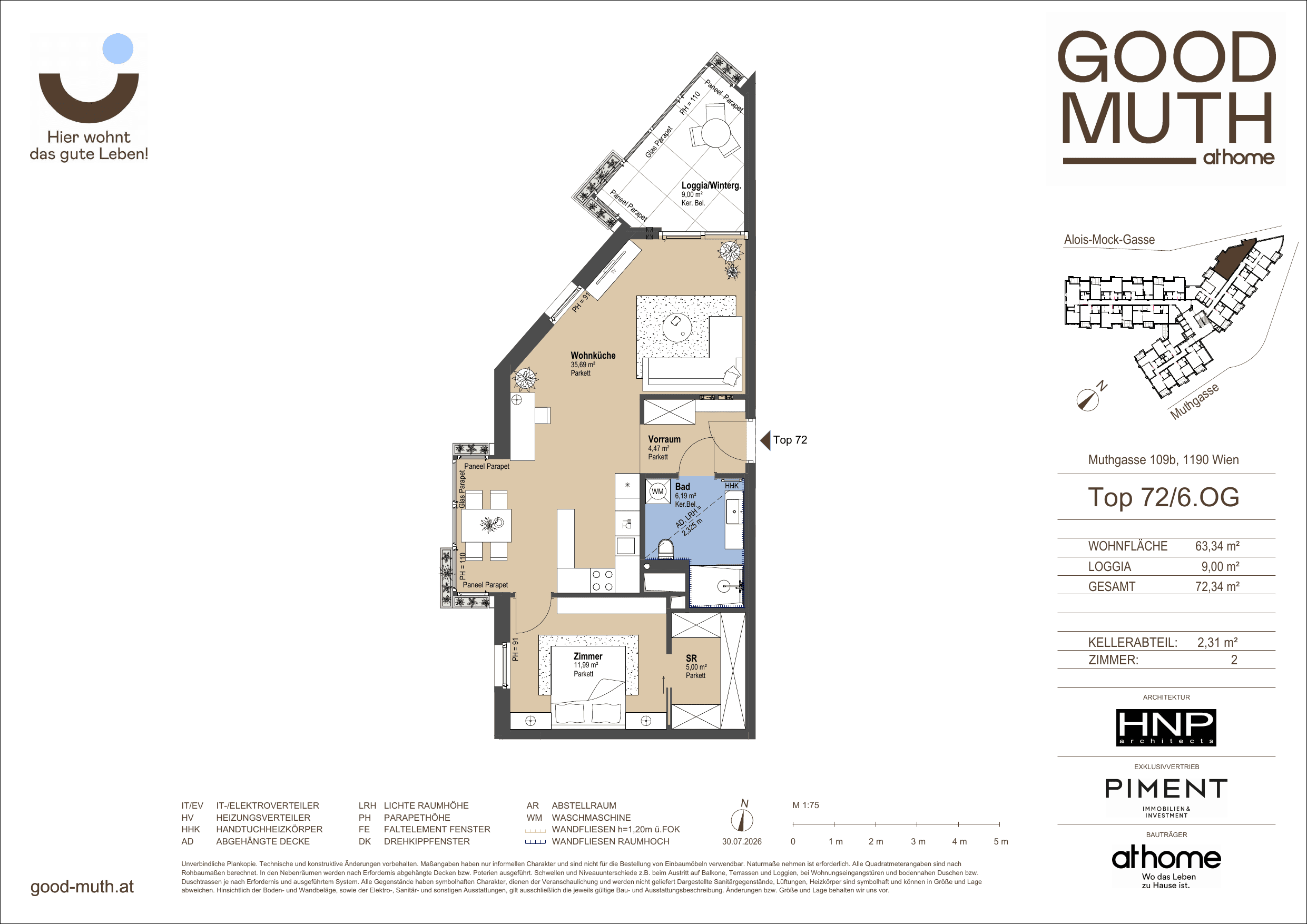 Floorplan Top 15586918 — GOOD MUTH — 2 Rooms — 63.3 m² — 6. OG