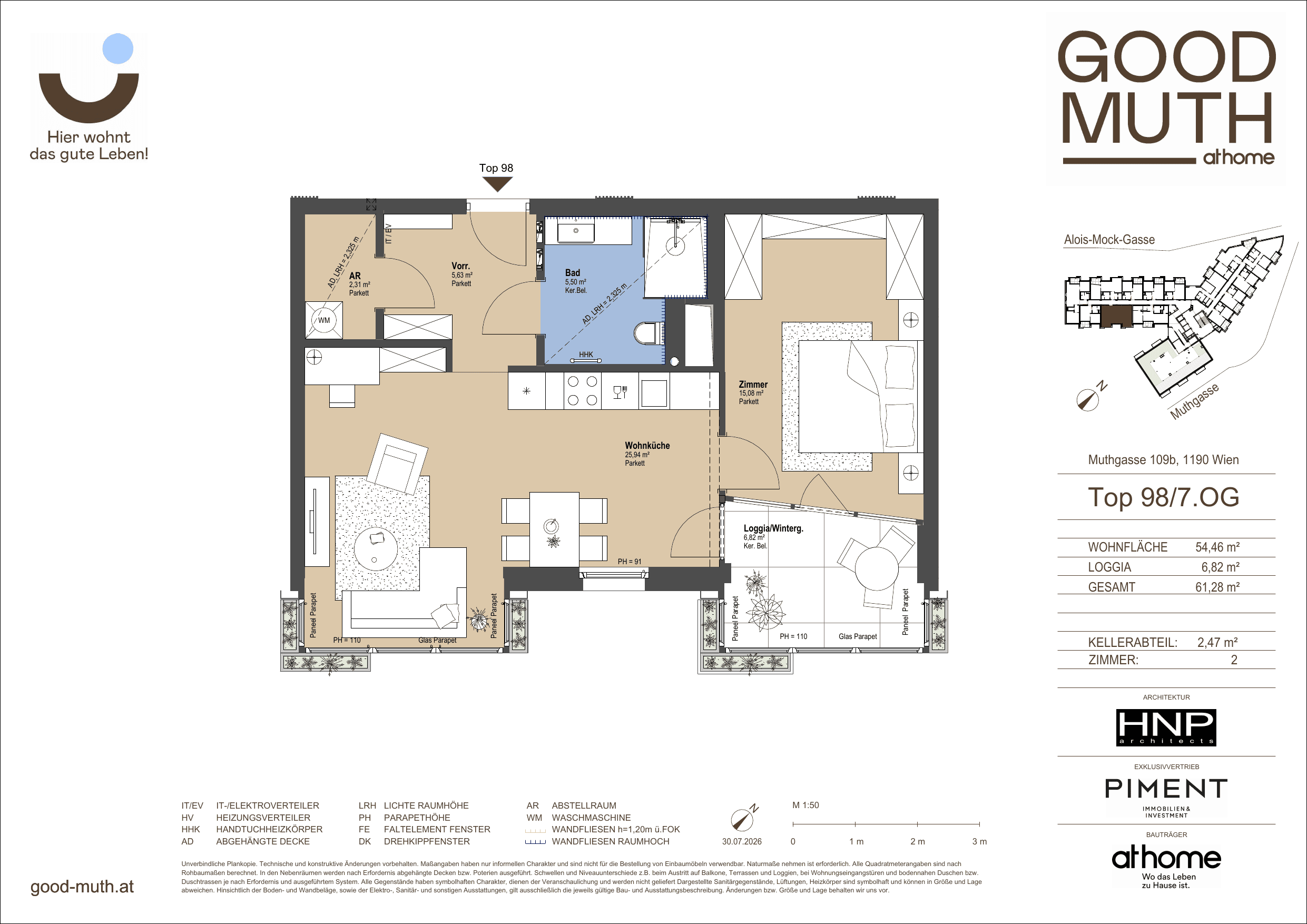 Floorplan Top 15586954 — GOOD MUTH — 2 Rooms — 54.5 m² — 7. OG