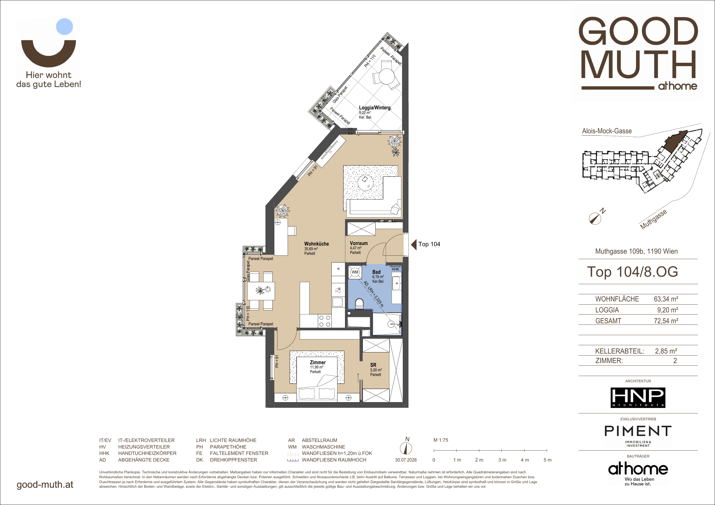 Floorplan Top 15587080 — GOOD MUTH — 2 Rooms — 63.3 m² — 8. OG