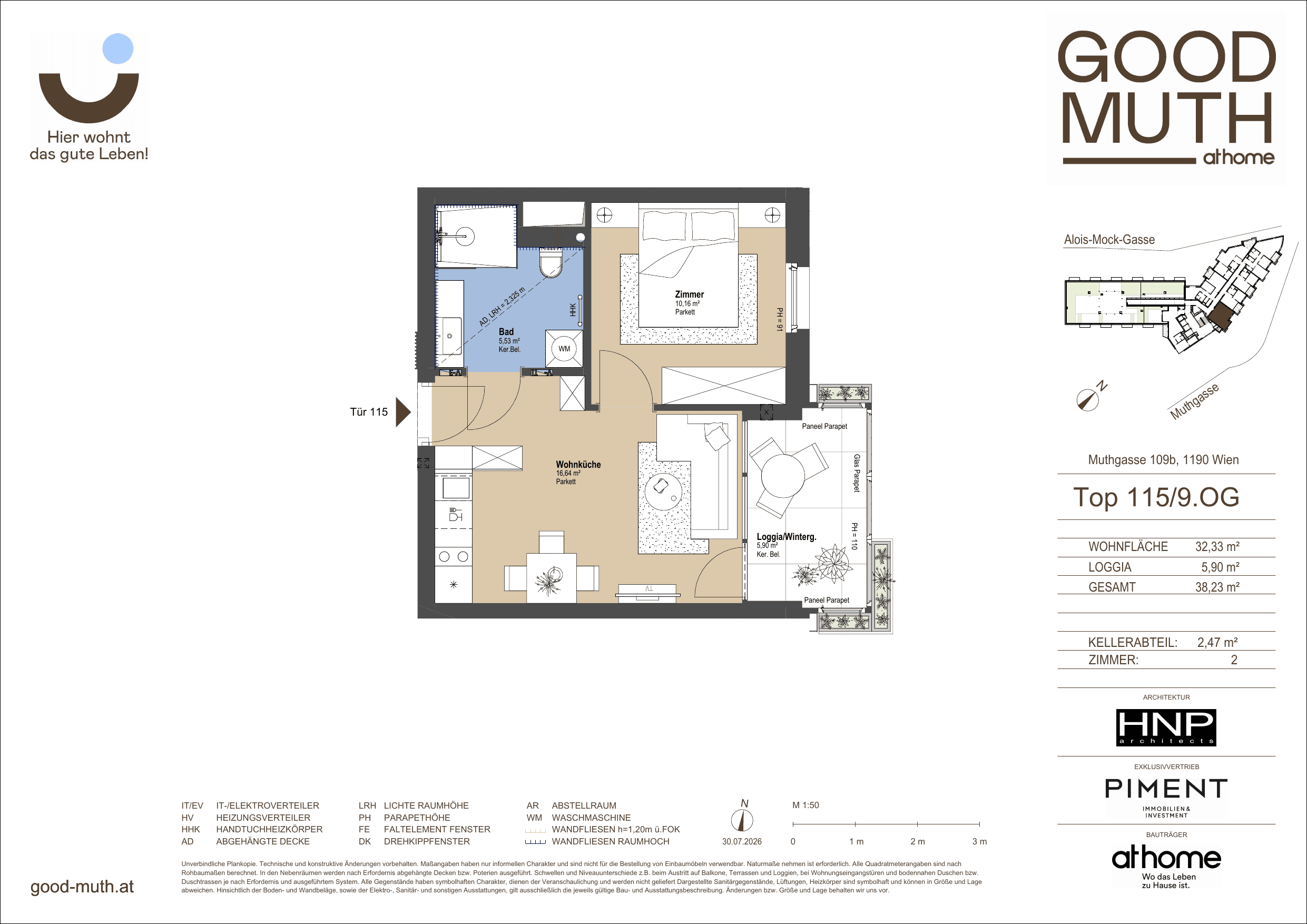 Floorplan Top 15587095 — GOOD MUTH — 2 Rooms — 32.3 m² — 9. OG