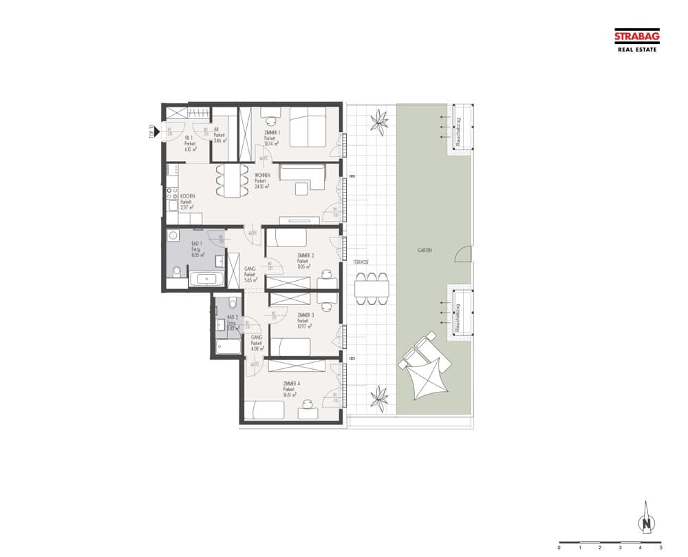 Grundriss Top 10 — Mein:G — 5 Zimmer — 108,2 m² — EG