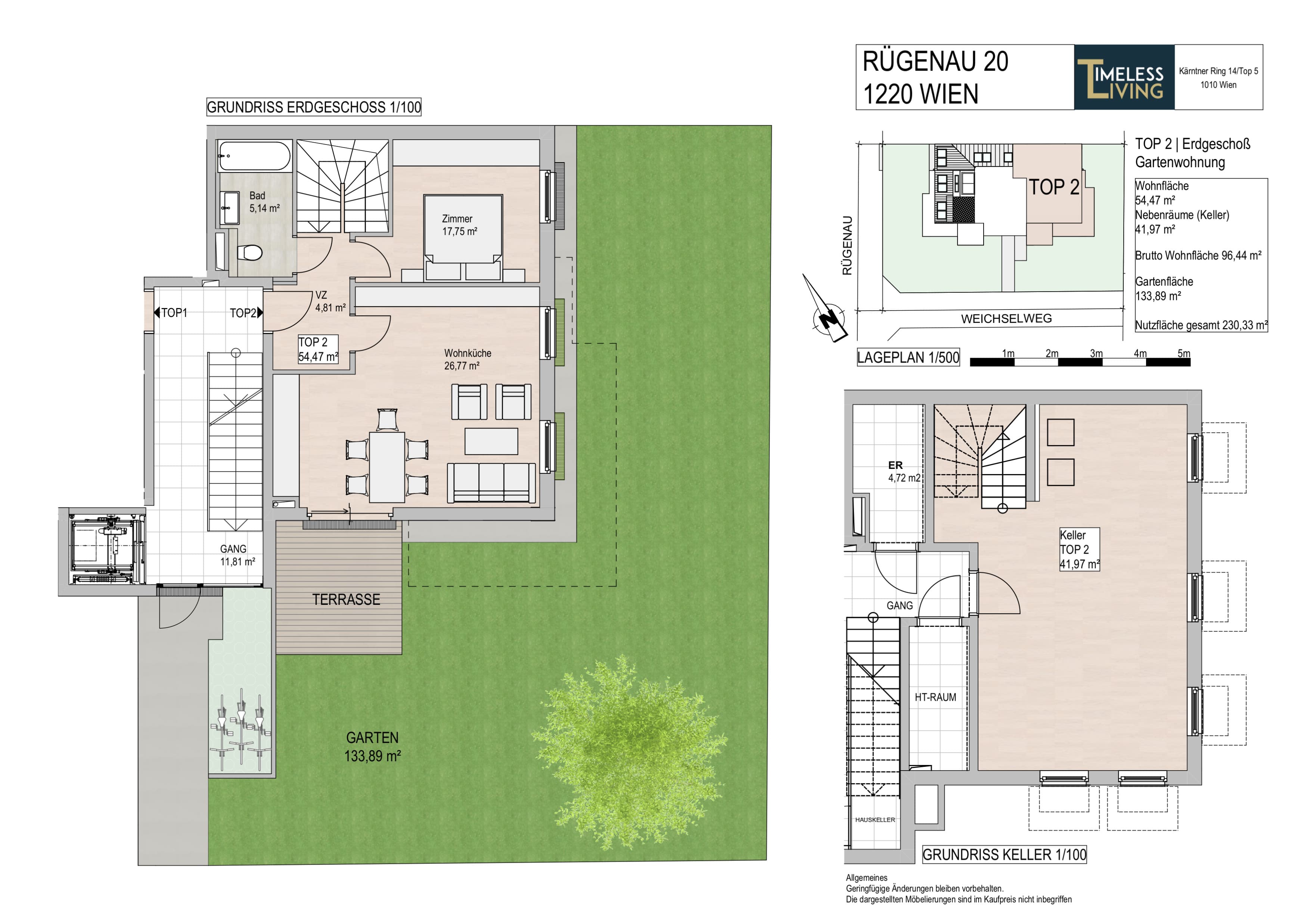 Floorplan Top 2 — Rügenau 20 — 54.5 m² — EG