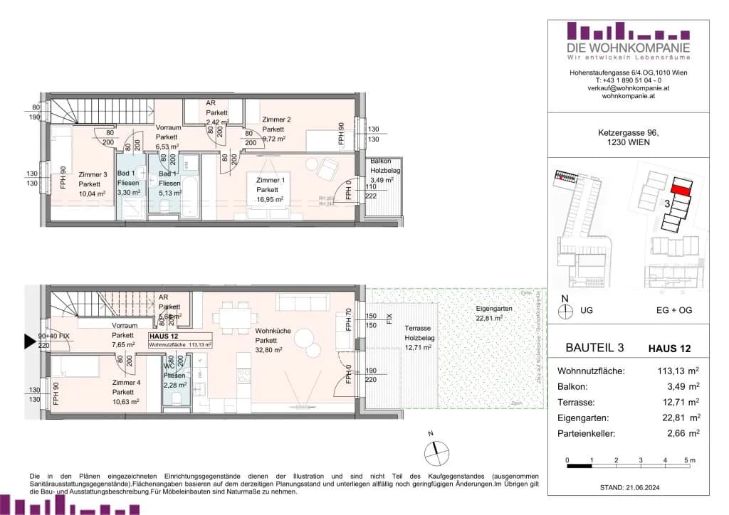 Grundriss Top HAUS 12 — Subin23 — 5 Zimmer — 113,1 m² — EG