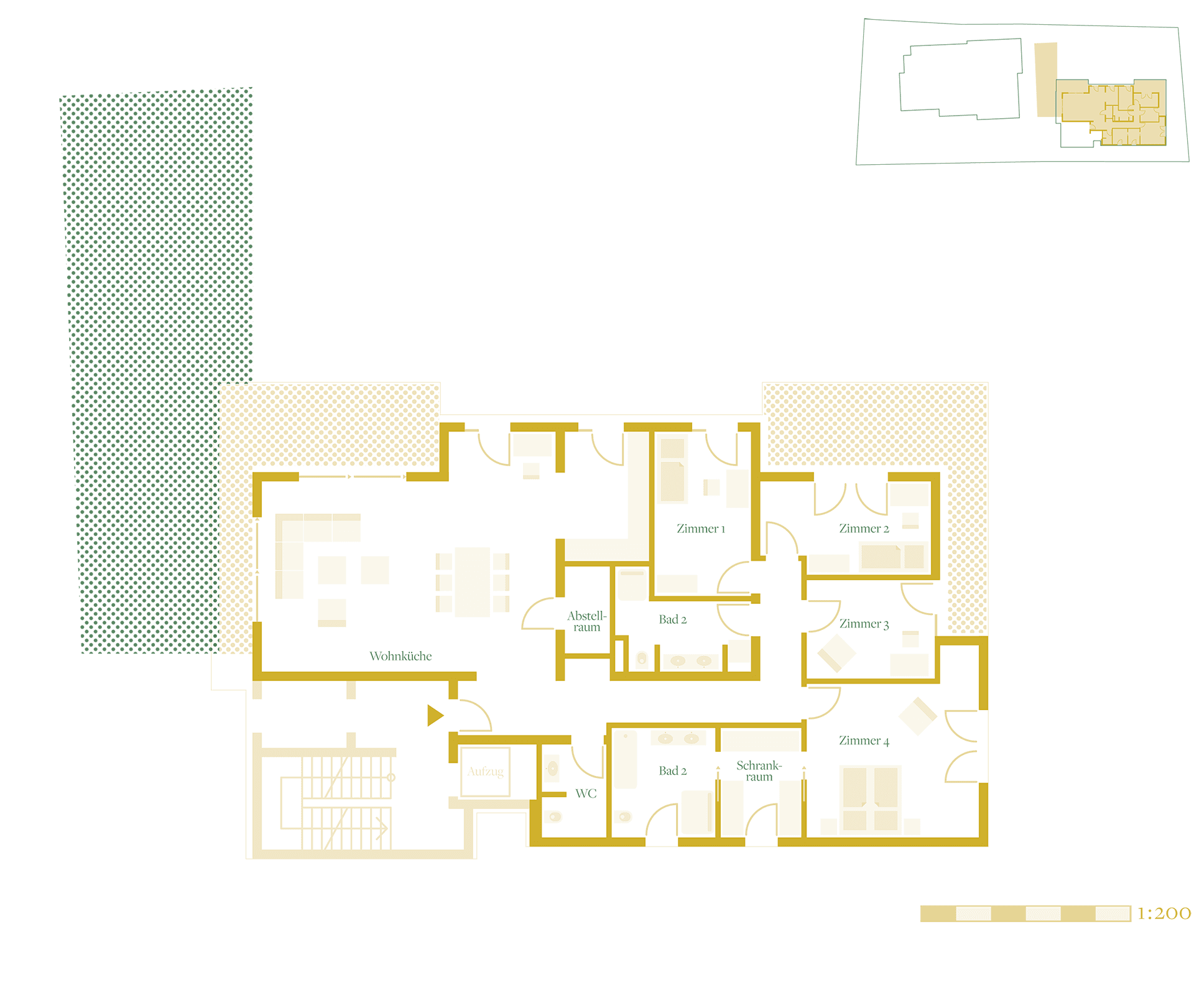 Grundriss Top 2.2 — Rebenblick — 5 Zimmer — 169,3 m² — 1st floor