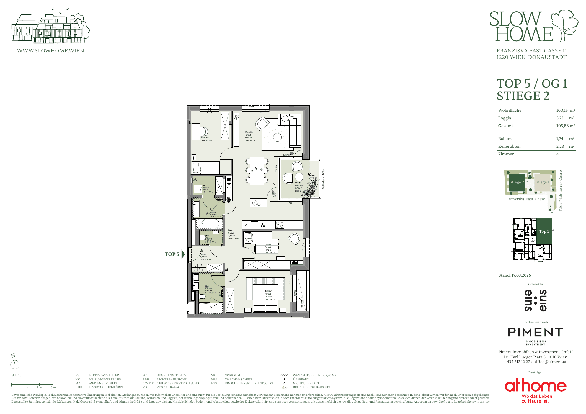 Grundriss Top 2.5 — Slow Home — 4 Zimmer — 100,2 m² — 1st floor