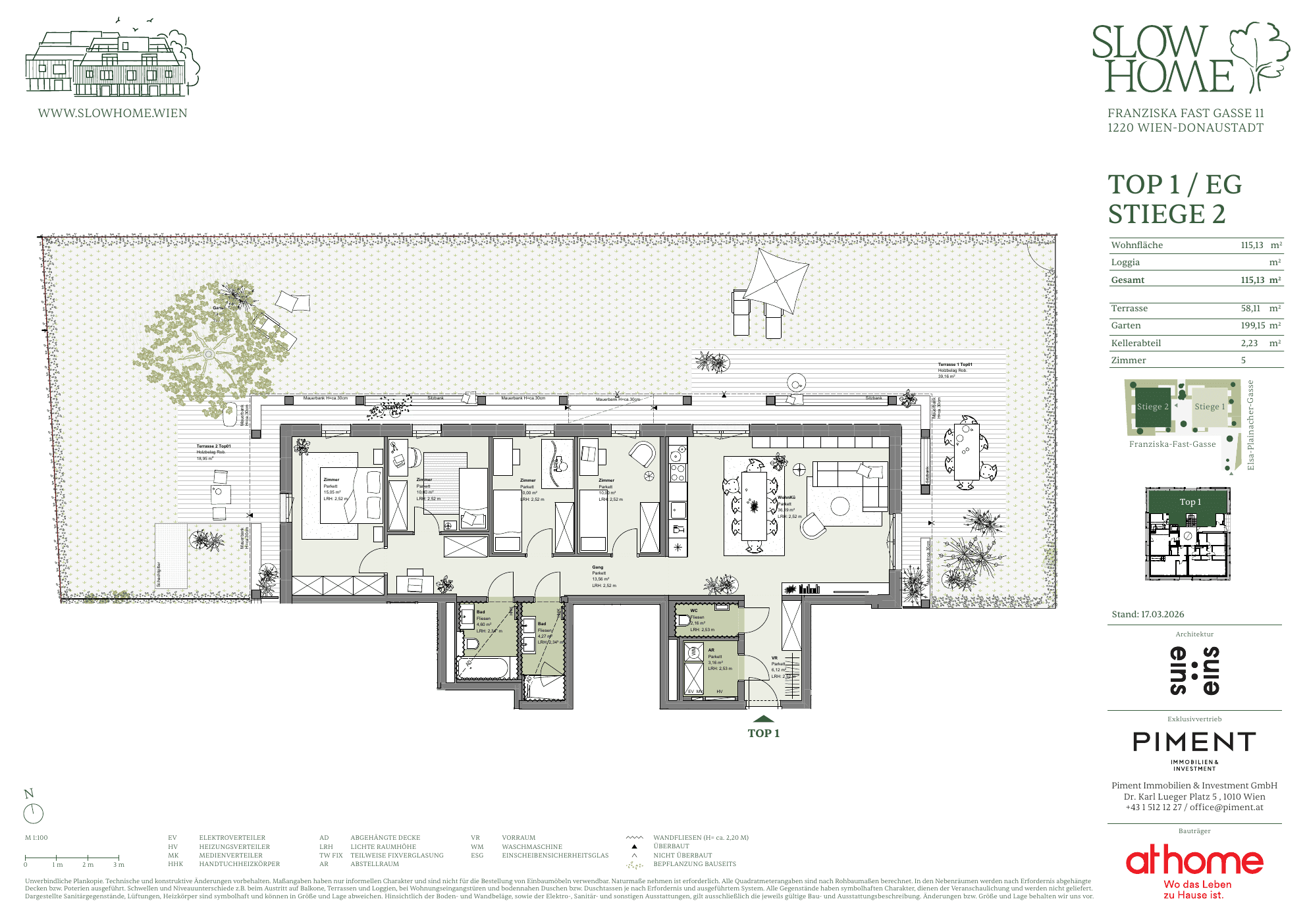 Grundriss Top 2.1 — Slow Home — 5 Zimmer — 115,1 m² — Ground floor