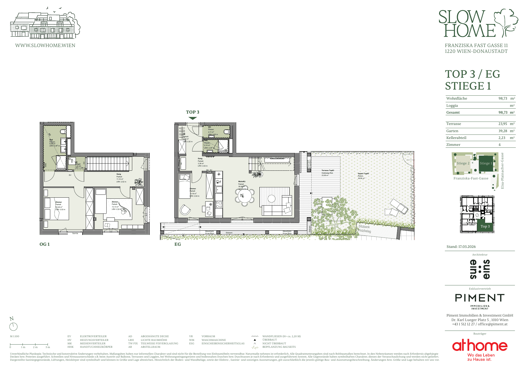Grundriss Top 1.3 — Slow Home — 4 Zimmer — 98,7 m² — Ground floor / 1st floor