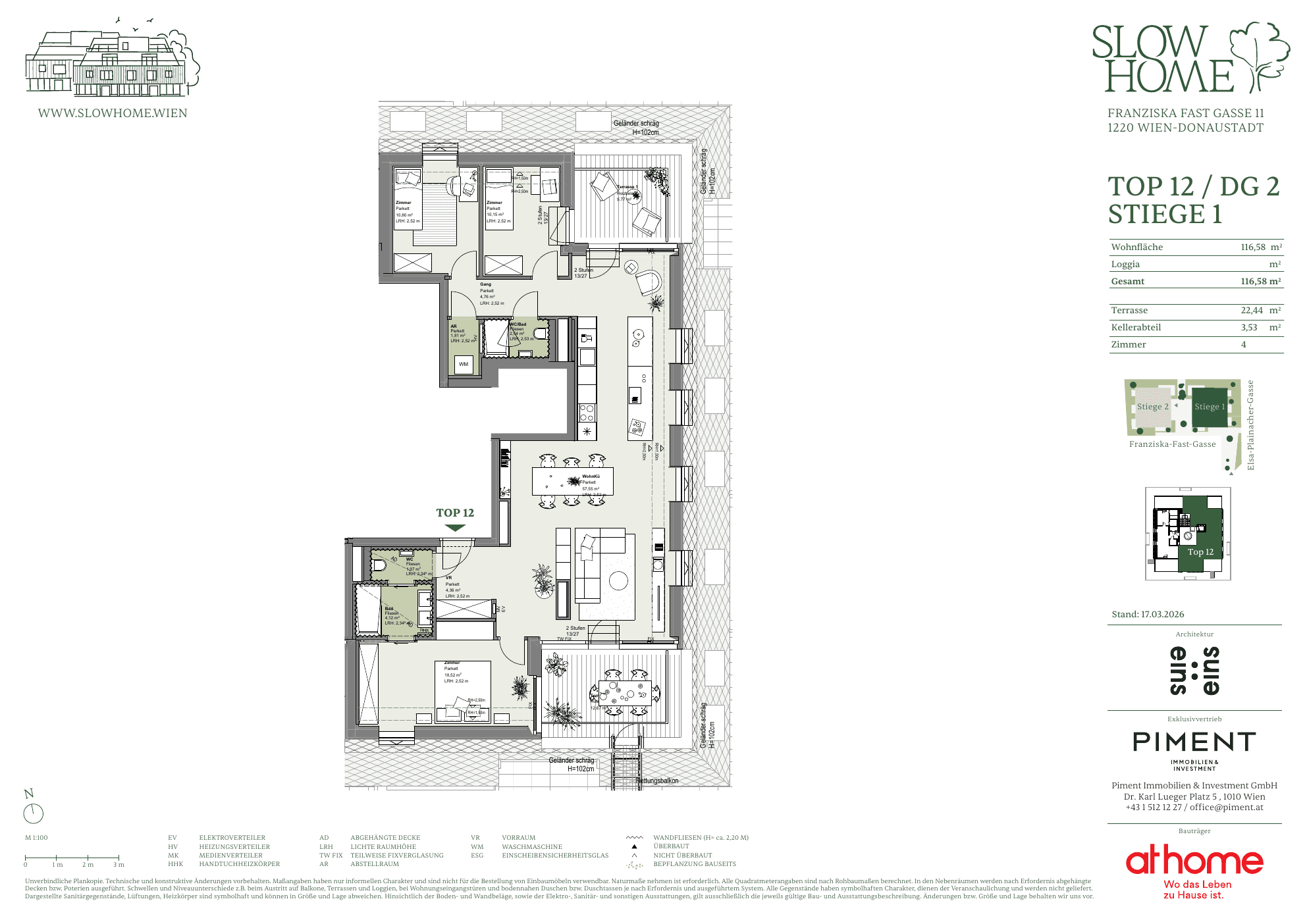 Grundriss Top 1.12 — Slow Home — 4 Zimmer — 116,6 m² — 2nd attic floor