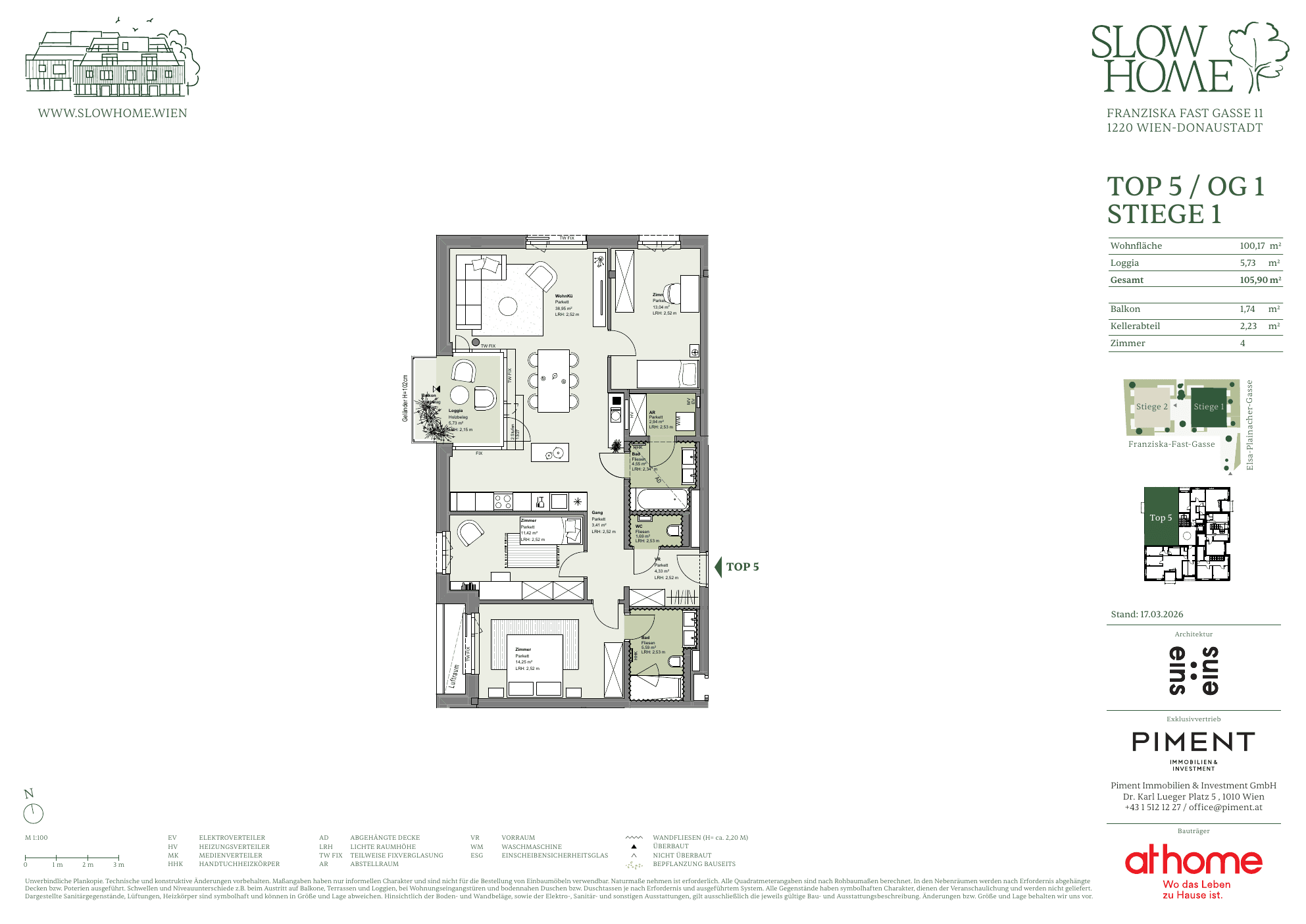 Grundriss Top 1.5 — Slow Home — 4 Zimmer — 100,2 m² — 1st floor