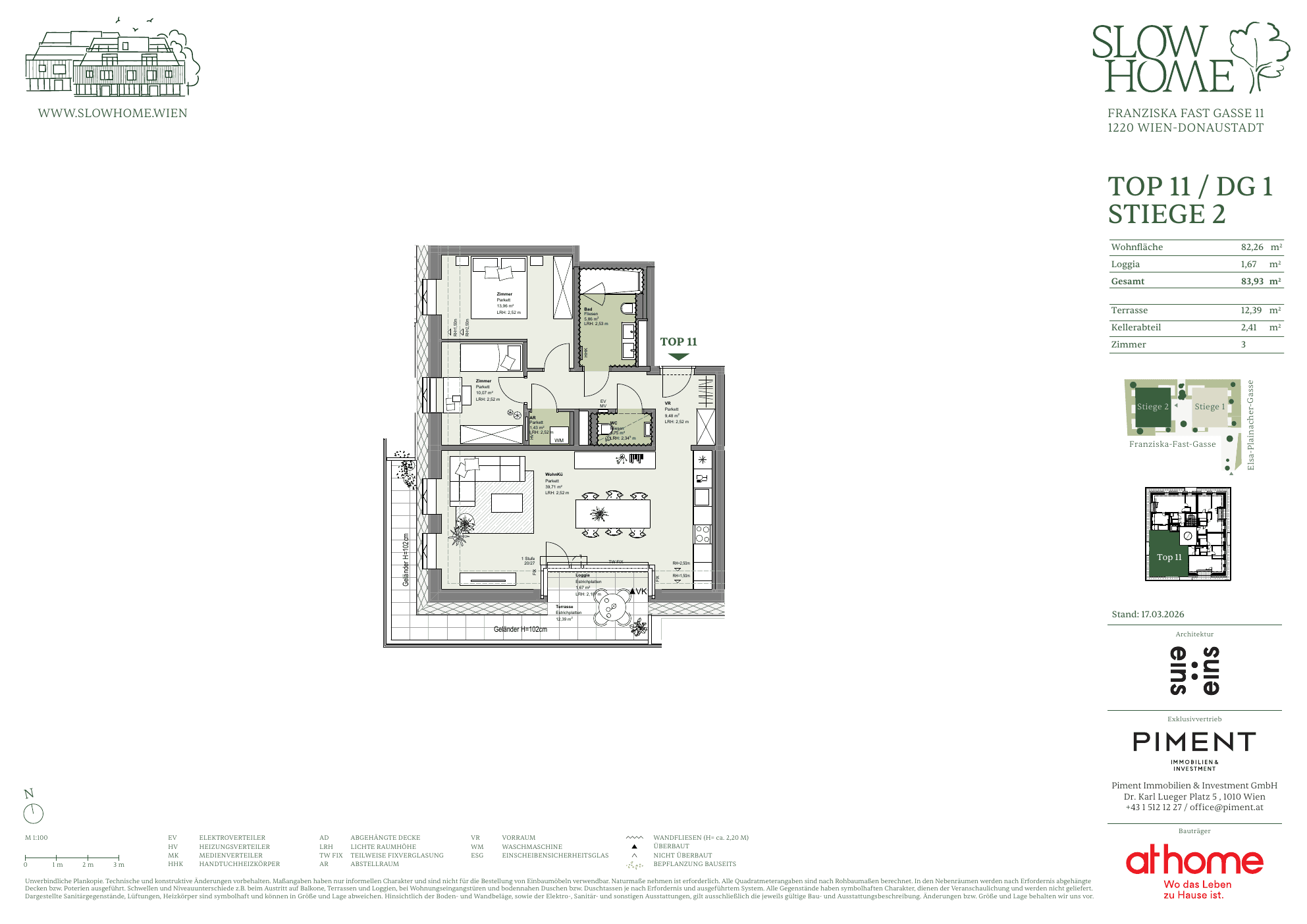 Grundriss Top 2.11 — Slow Home — 3 Zimmer — 82,3 m² — 1st attic floor