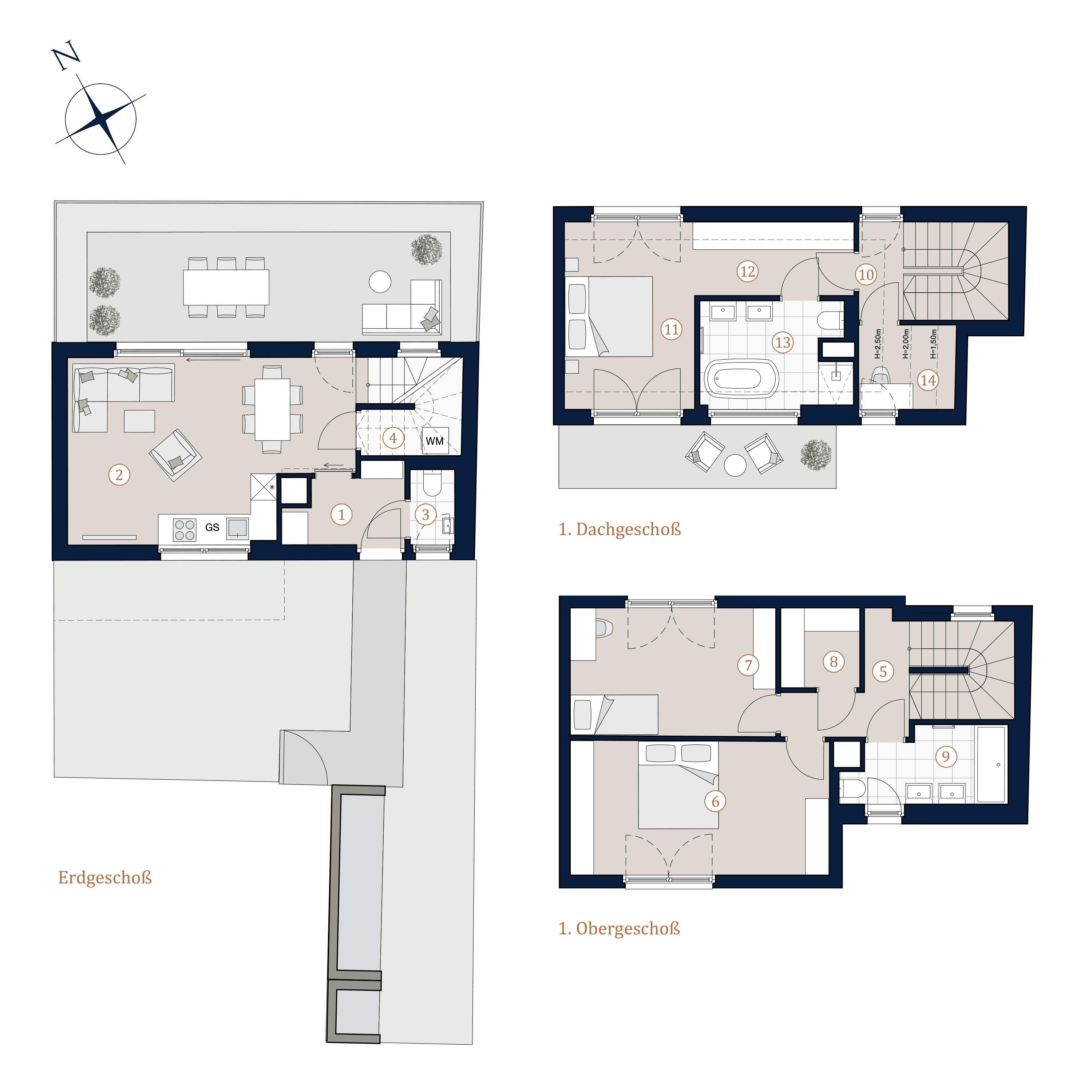 Grundriss Top 3/02 — The Liberty — 4 Zimmer — 116,1 m² — Ground floor