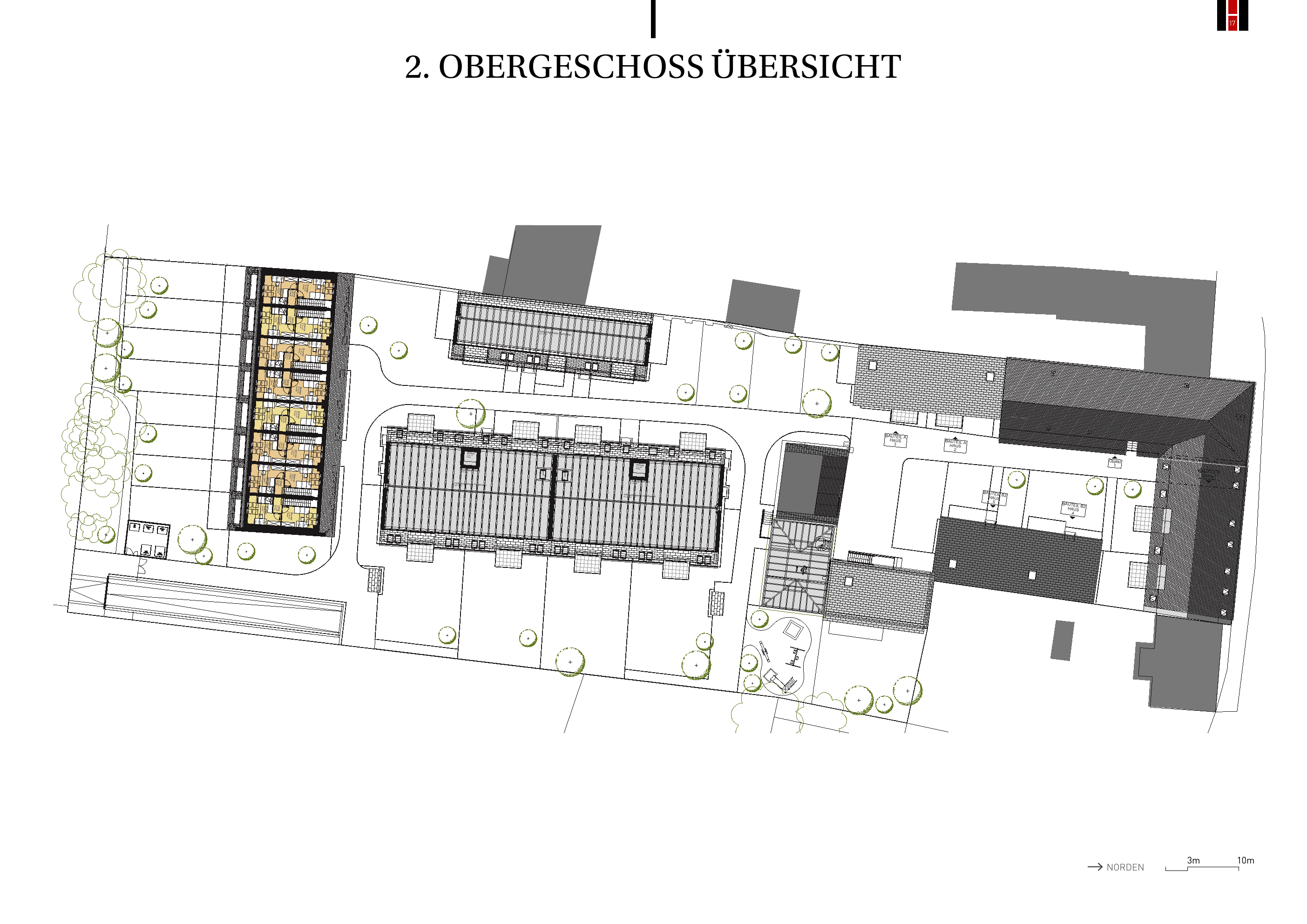 Grundriss Top E-RH-16 — UNTERLAA 151 Houses (UNTERLAA GARDENS) — 4 Zimmer — 93,8 m² — Ground floor — Grundriss 3/3
